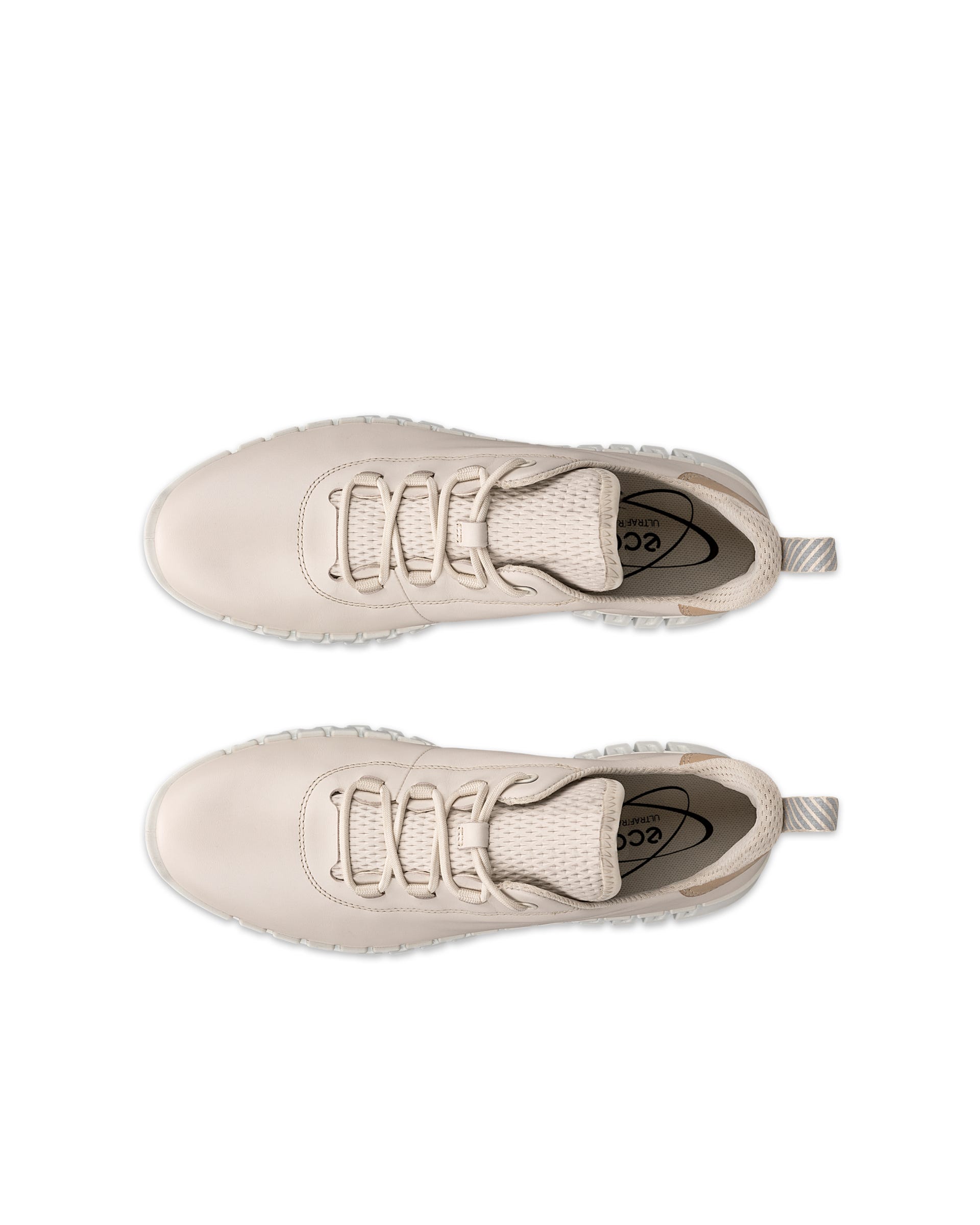 ECCO® Gruuv Damen Ledersneaker - Beige - Top left pair