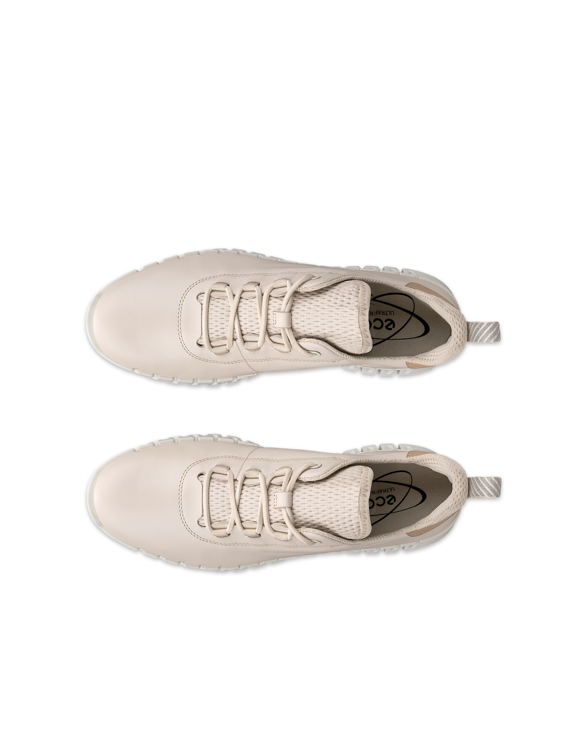 ECCO® Gruuv baskets en cuir pour femme - Beige - Top left pair