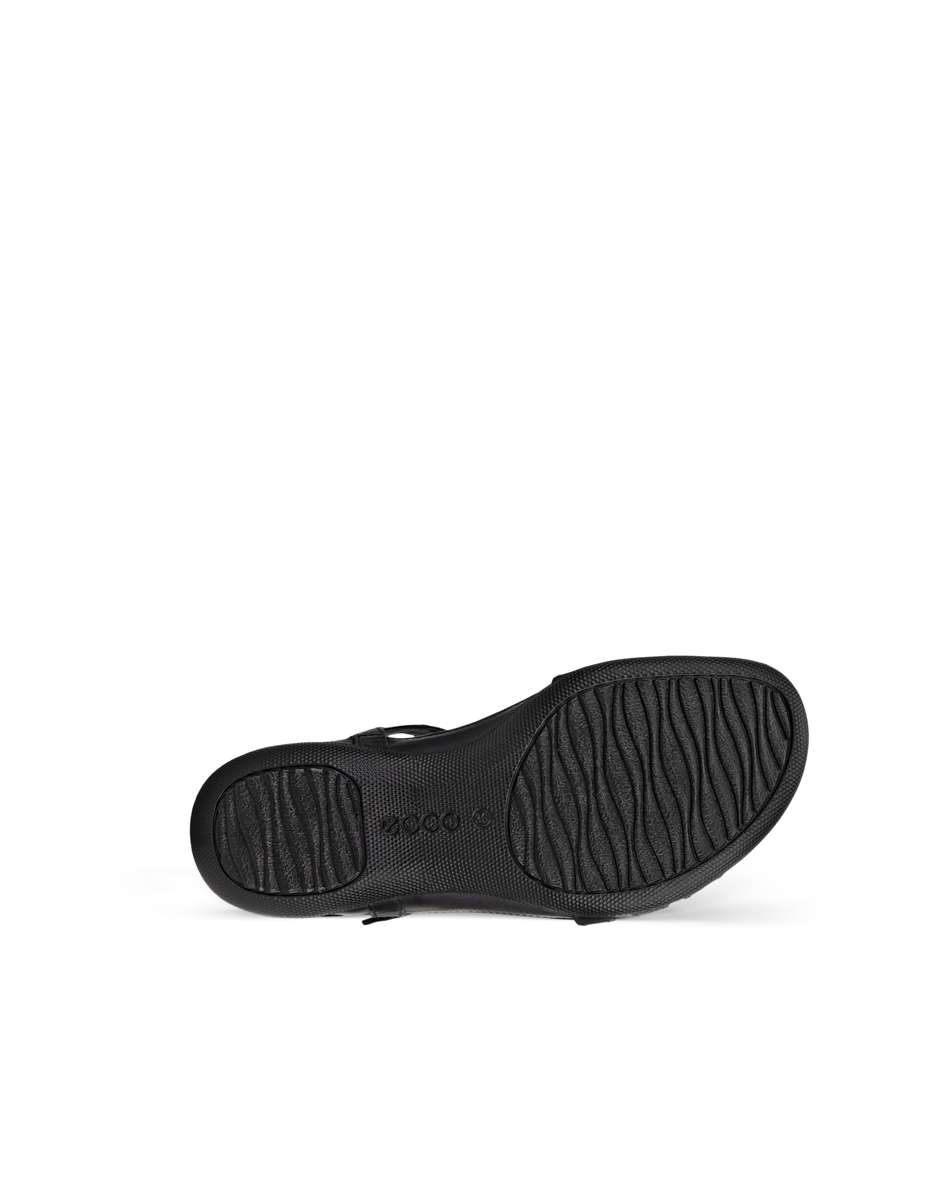 ECCO Flash T-Strap Sandal ウィメンズ レザーTバーサンダル - ブラック - Sole