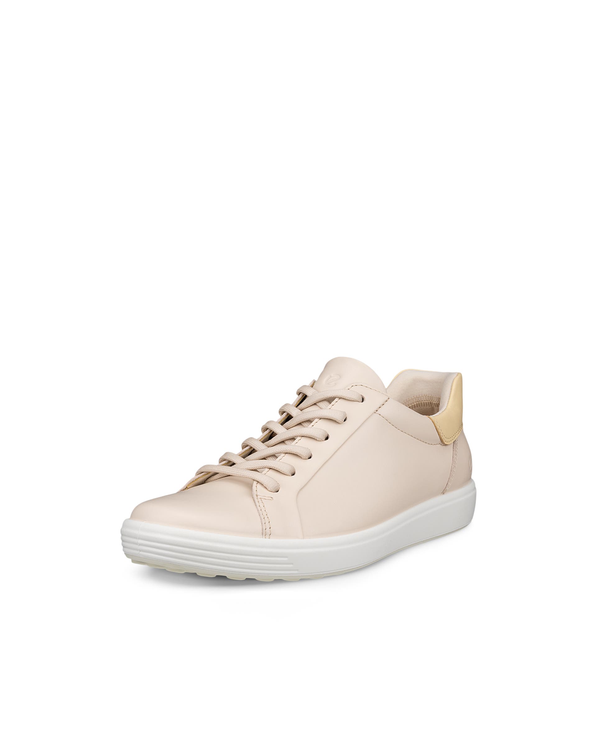 ECCO® Soft 7 baskets en cuir pour femme - Beige - Main