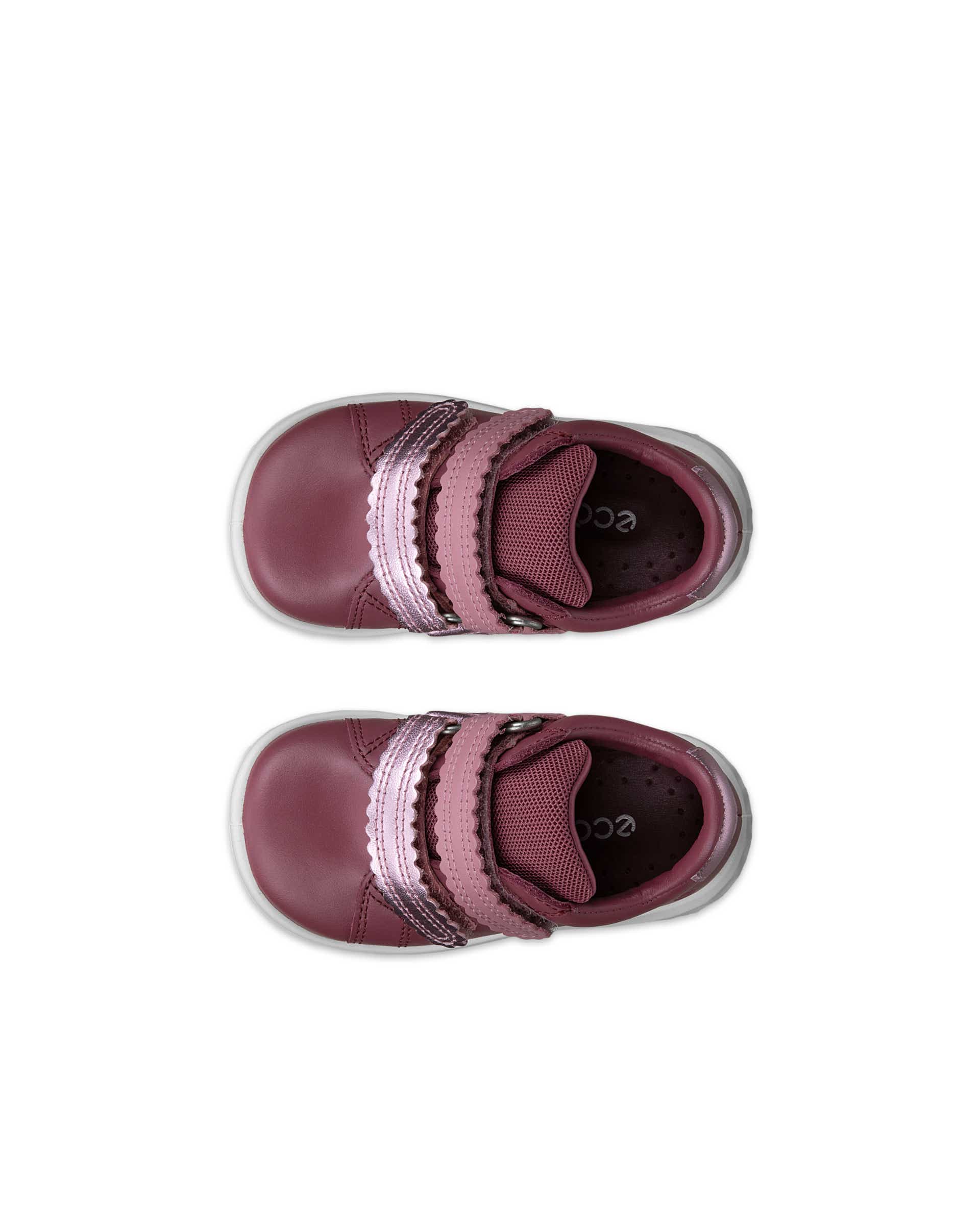 ECCO® SP.1 LITE INFANT Träningssko skinn med kardborreband barn - Rosa - Top left pair