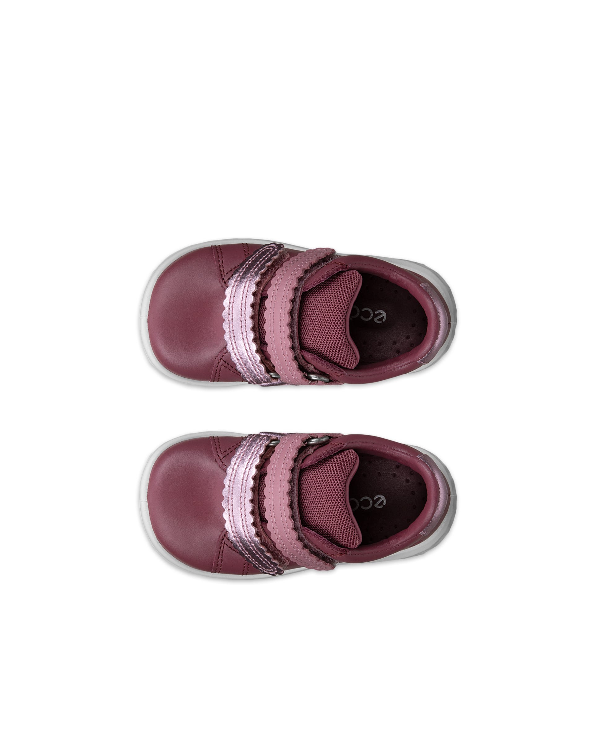 ECCO® SP.1 LITE INFANT Träningssko skinn med kardborreband barn - Rosa - Top left pair