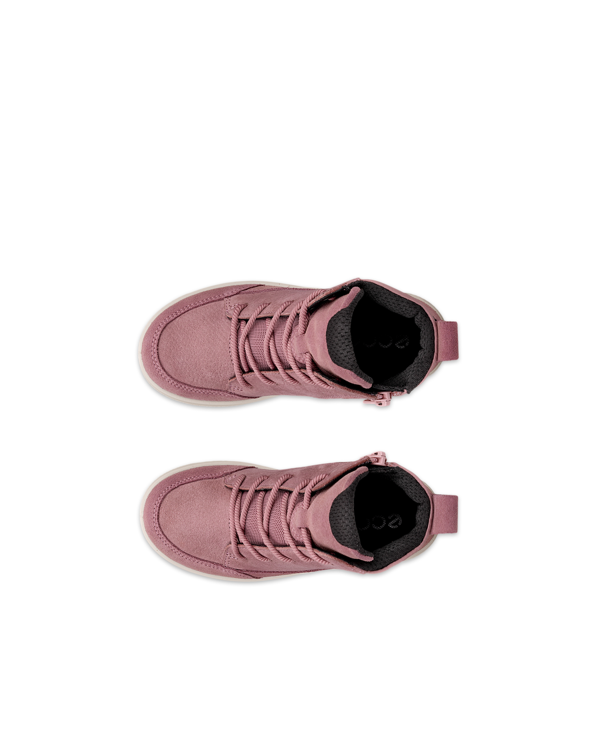 ECCO® URBAN SNOWBOARDER Kinder Winterstiefel aus Nubukleder mit Gore-Tex - Rosa - Top left pair