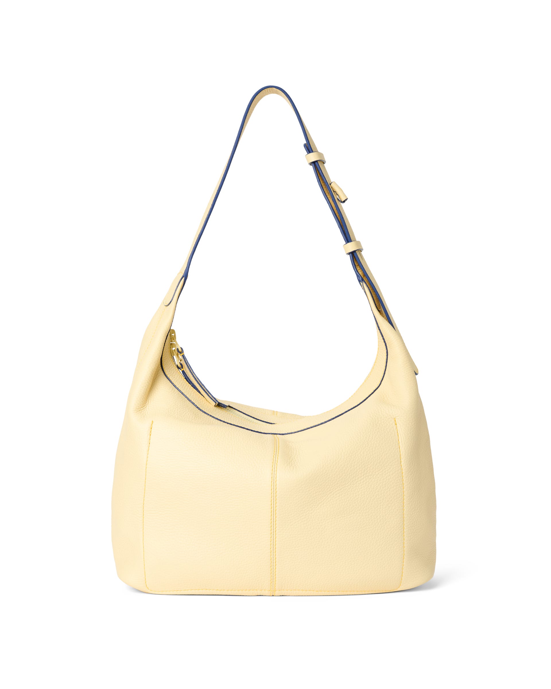 ECCO® Hobo Medium Organic Leather Hobo Bag - Yellow - Back