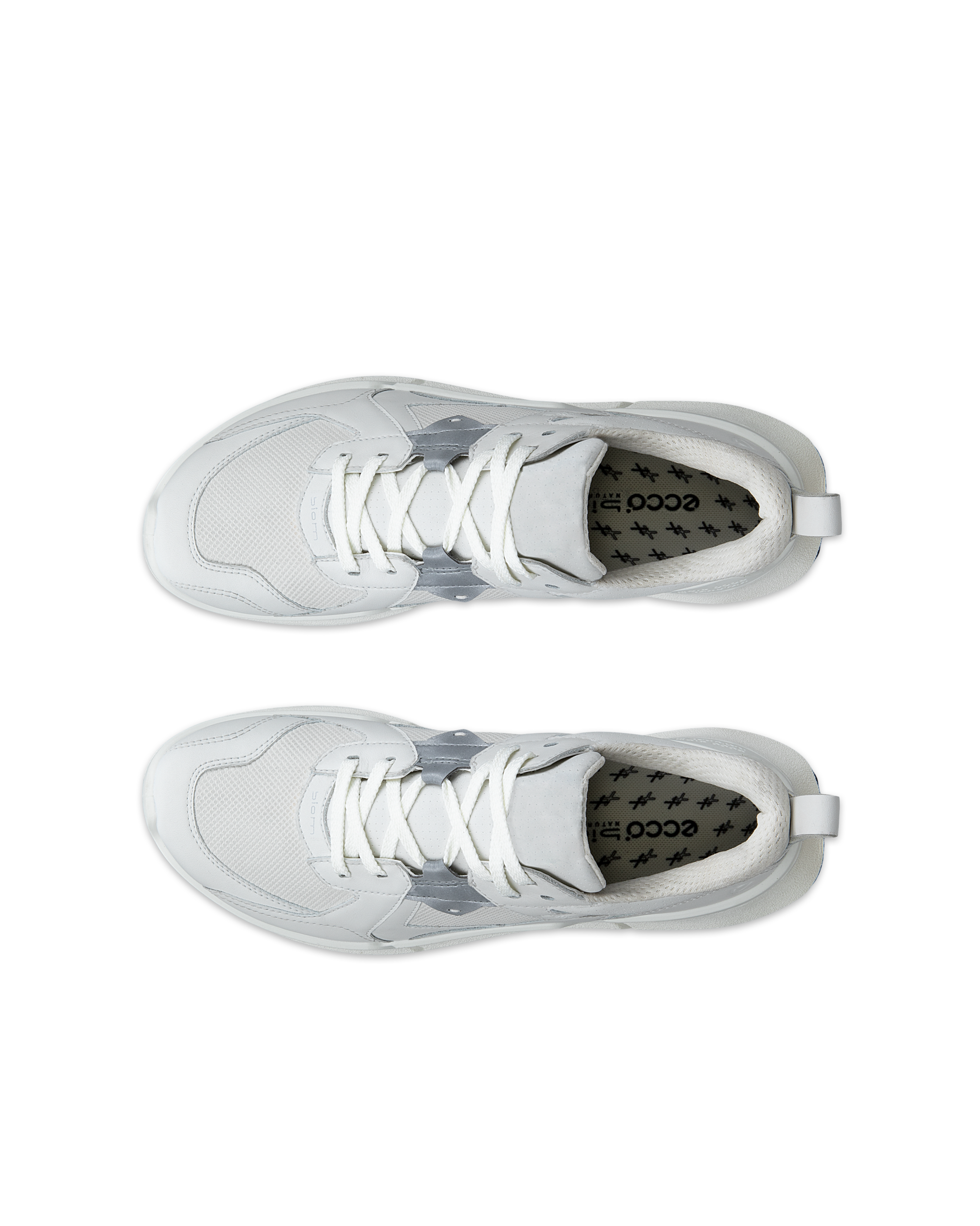 ECCO® Biom 2.2 Dames leren sneaker met Gore-Tex - Wit - Top left pair
