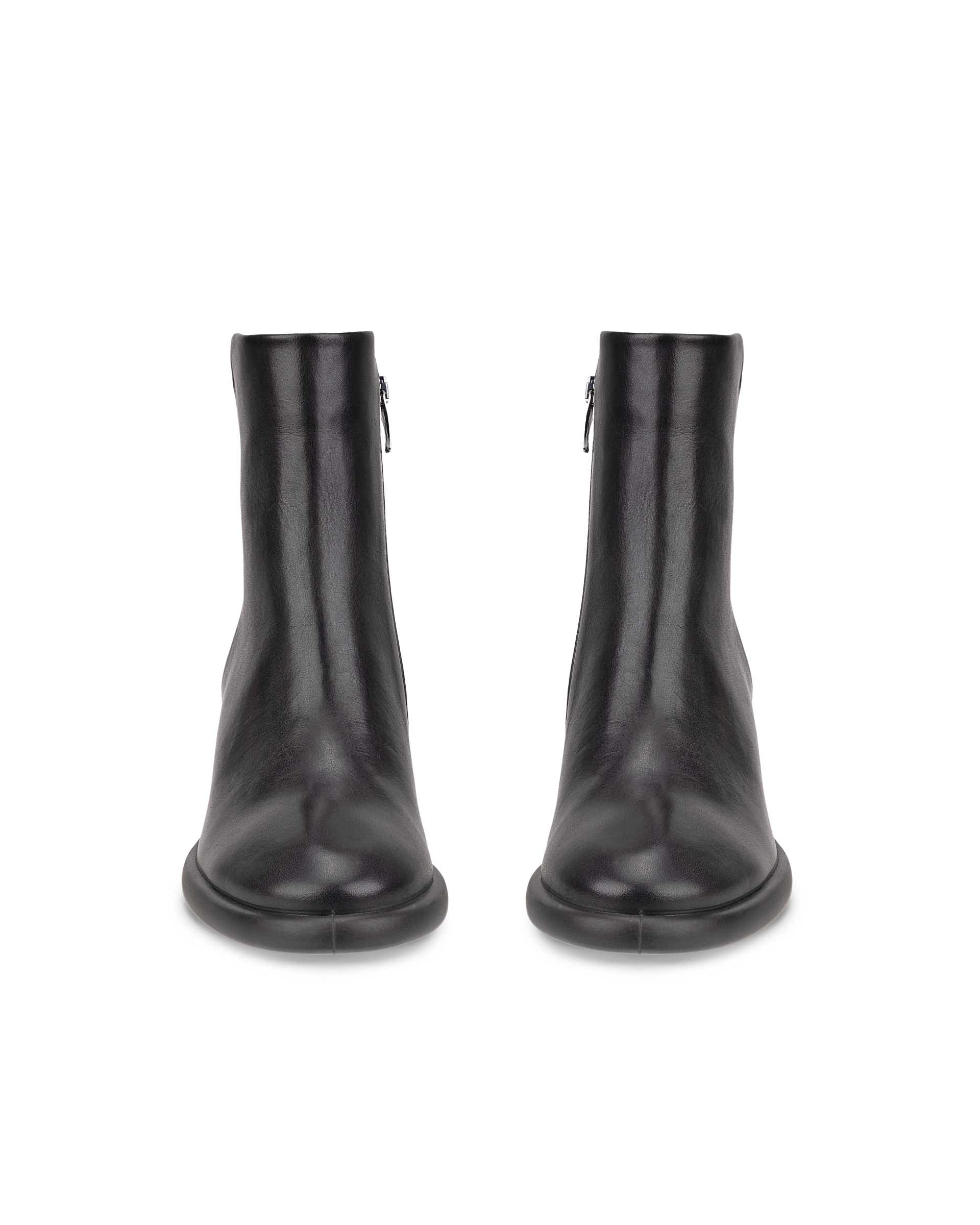 ECCO Sculpted LX 55 ウィメンズ レザーミッドカットブーツ - ブラック - Front pair