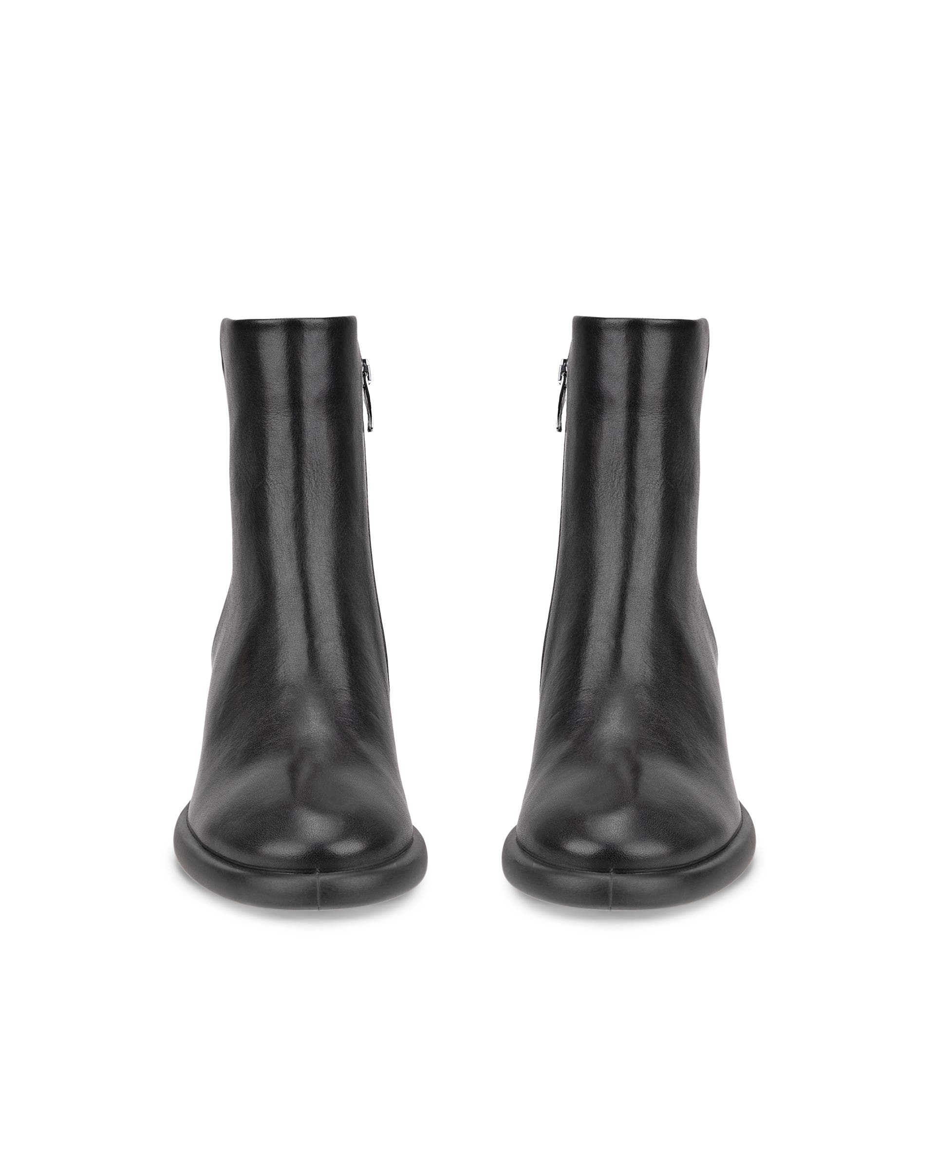 ECCO Sculpted LX 55 ウィメンズ レザーミッドカットブーツ - ブラック - Front pair