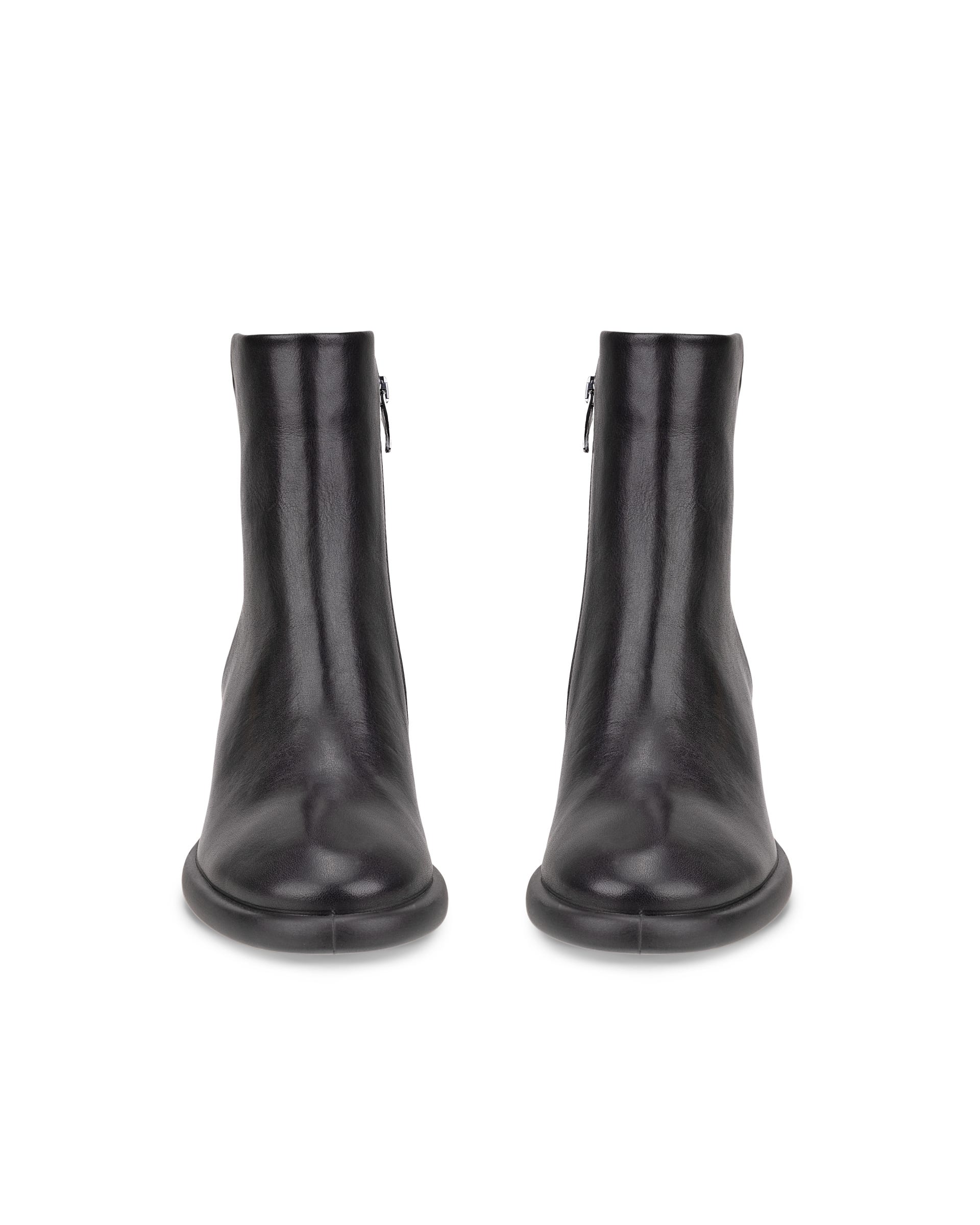 ECCO Sculpted LX 55 ウィメンズ レザーミッドカットブーツ - ブラック - Front pair