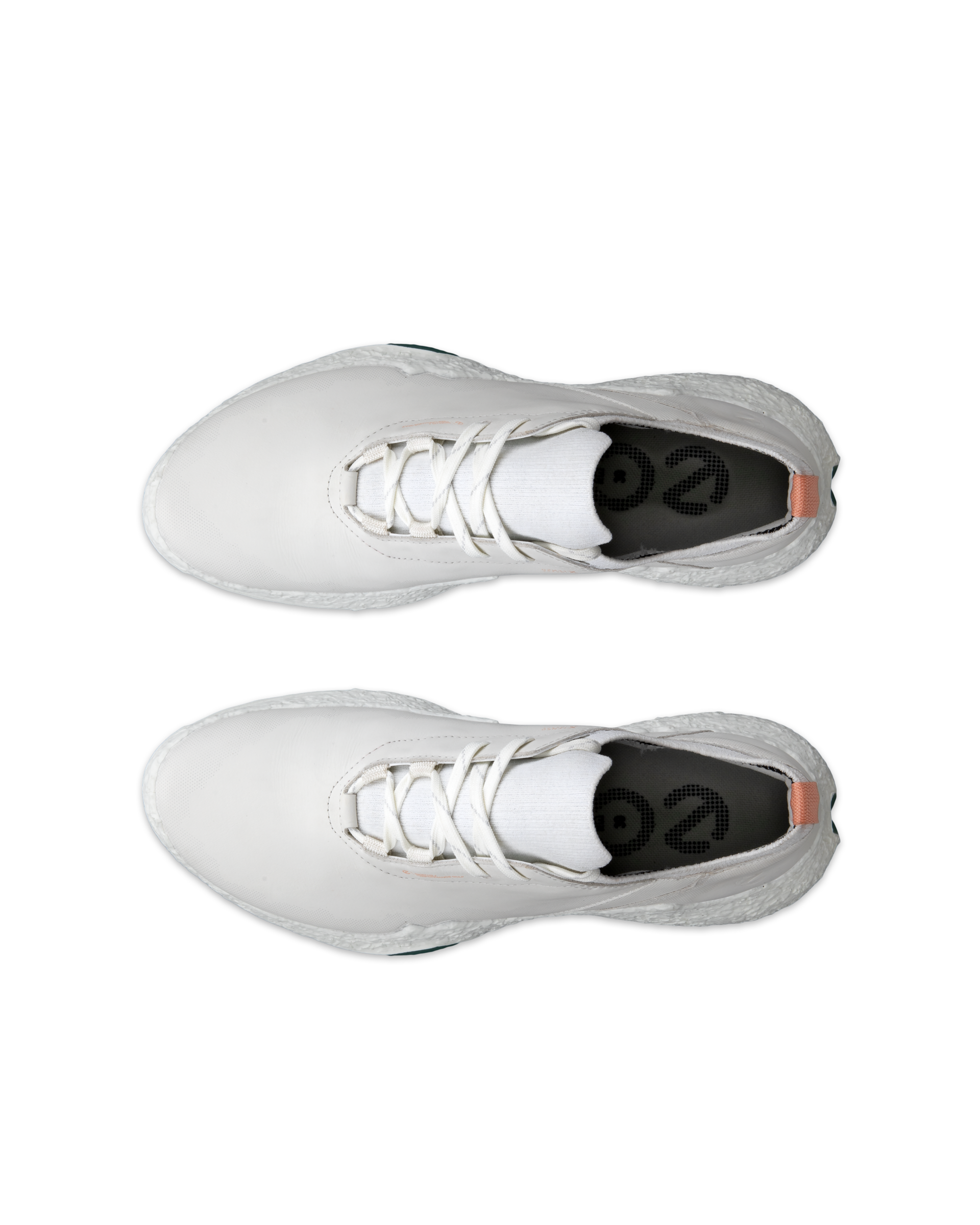 Chaussure de golf imperméable en cuir ECCO® Golf Biom H5 pour femmes - Blanc - Top left pair