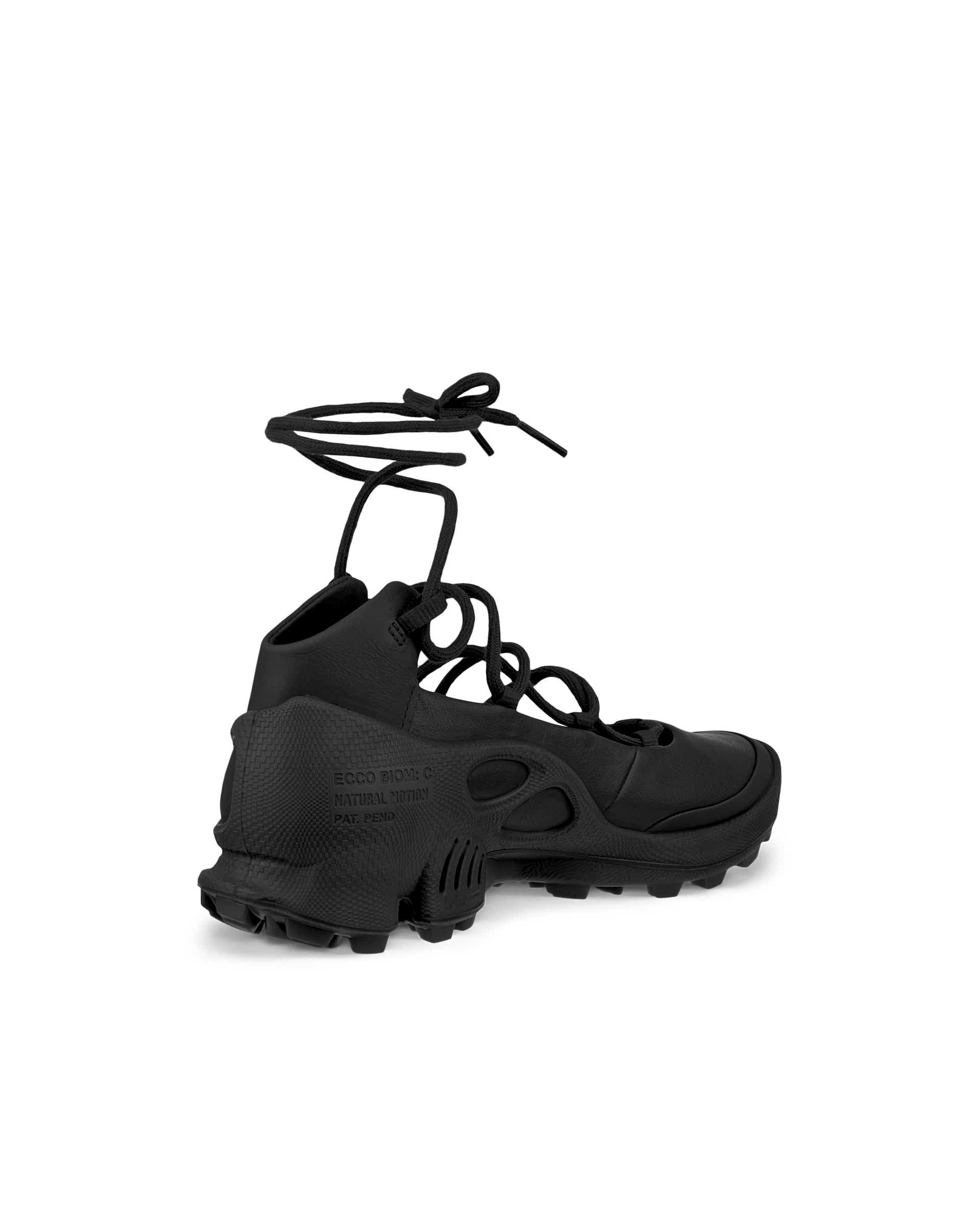 ECCO BIOM C Trail ウィメンズ レザースニーカー - ブラック - Back