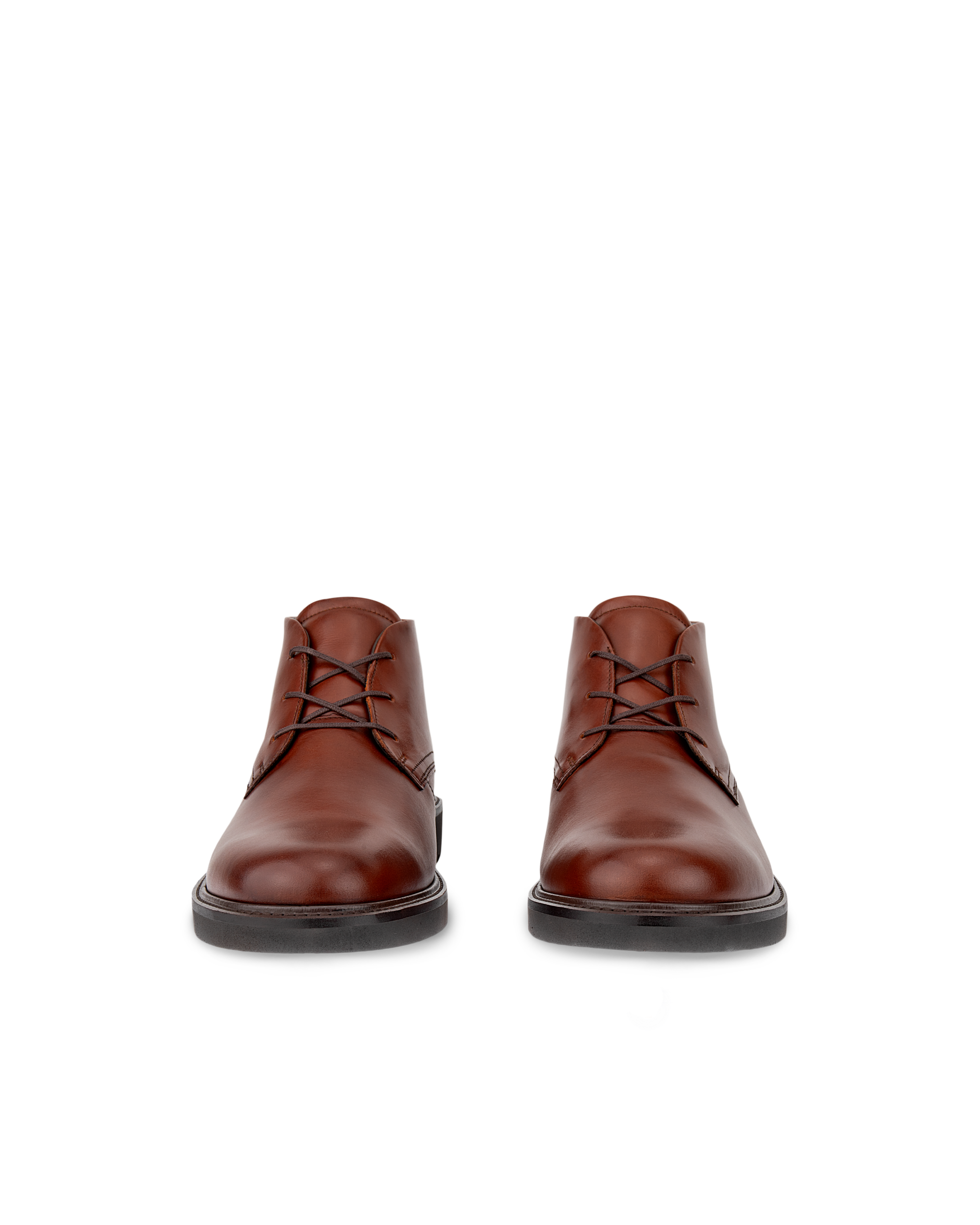 ECCO® Metropole London férfi bőr Chukka bakancs - Barna - Front pair