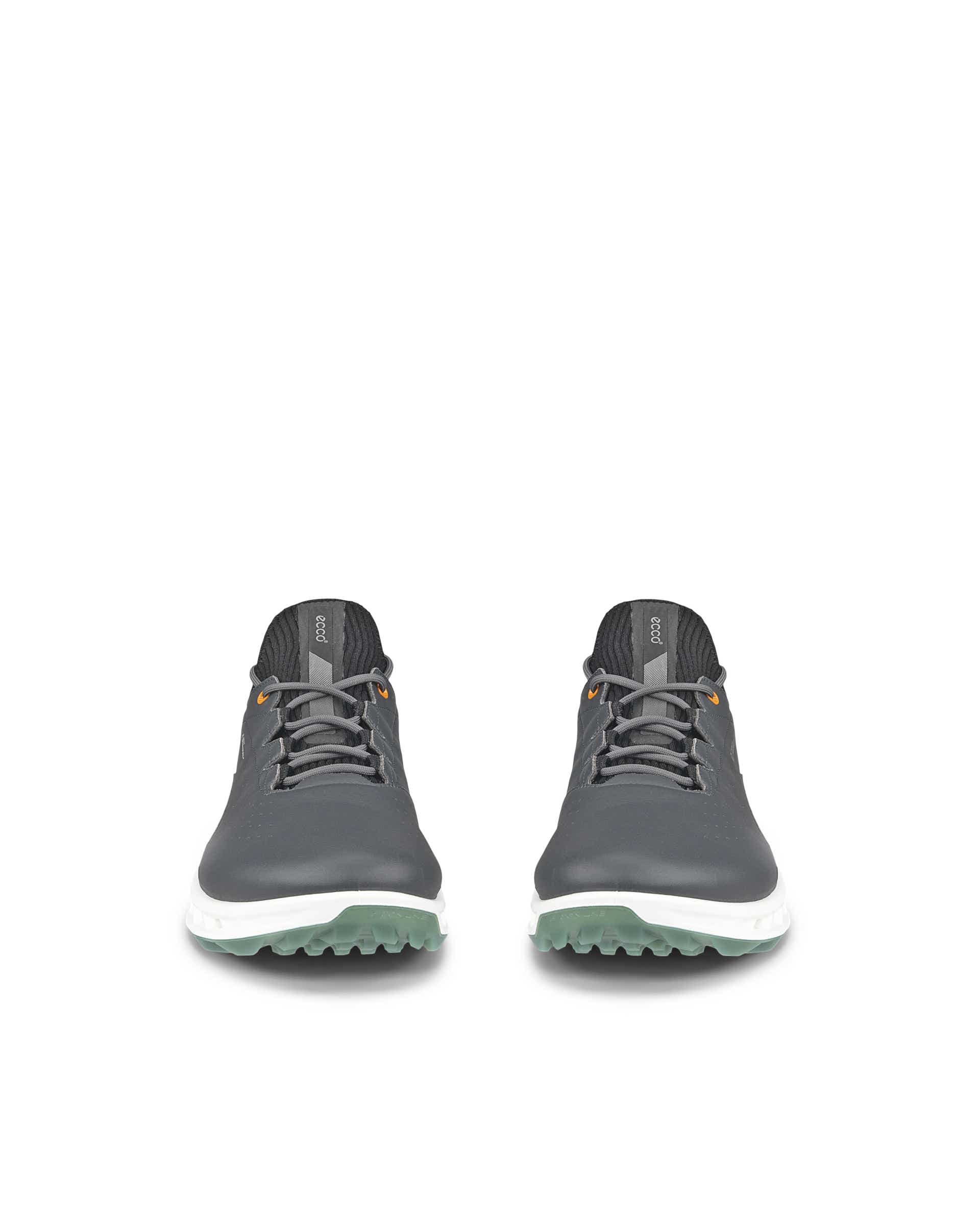 ECCO Golf BIOM C4 Men メンズ レザーGore-Texゴルフシューズ - グレー - Front pair