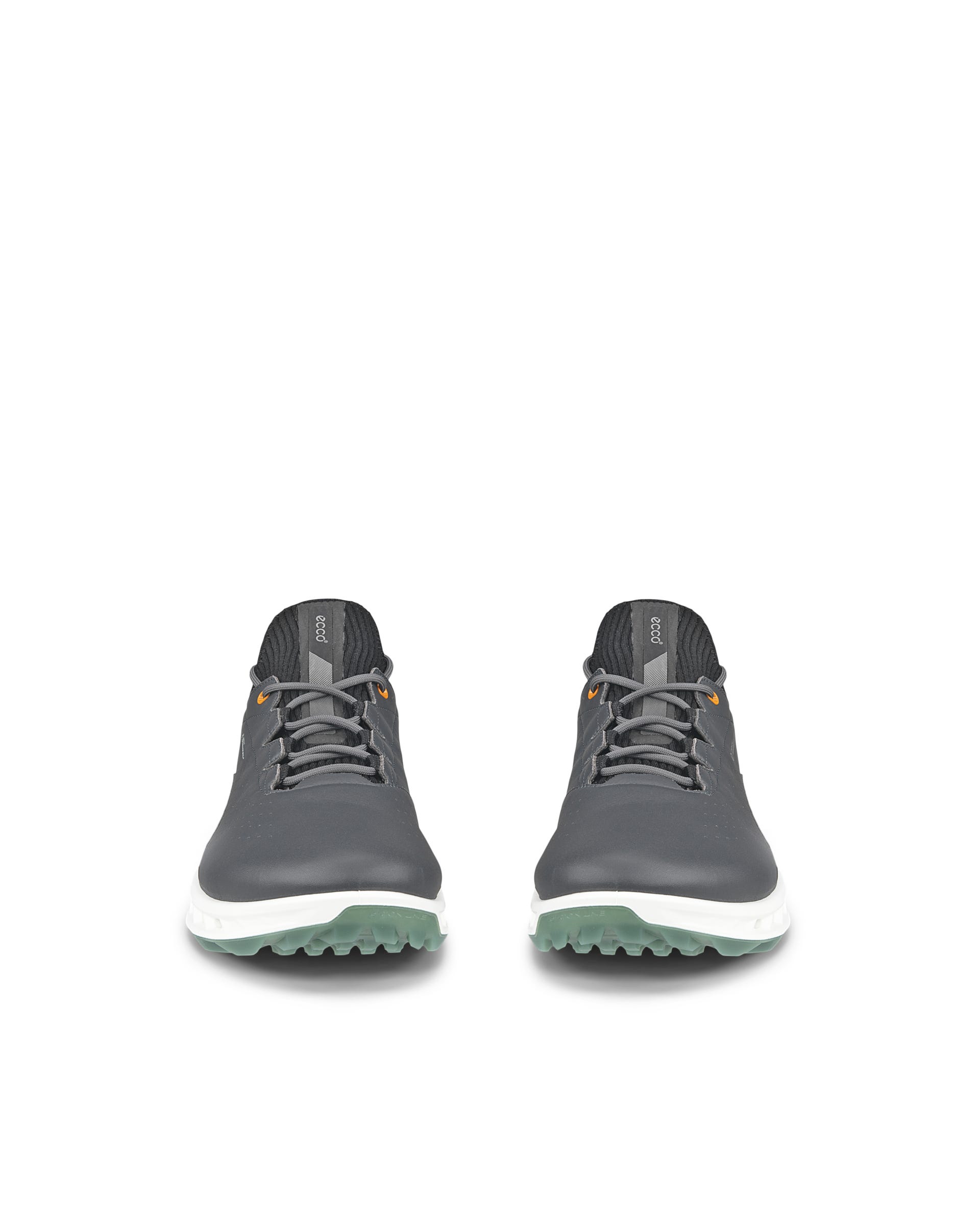 ECCO Golf BIOM C4 Men メンズ レザーGore-Texゴルフシューズ - グレー - Front pair