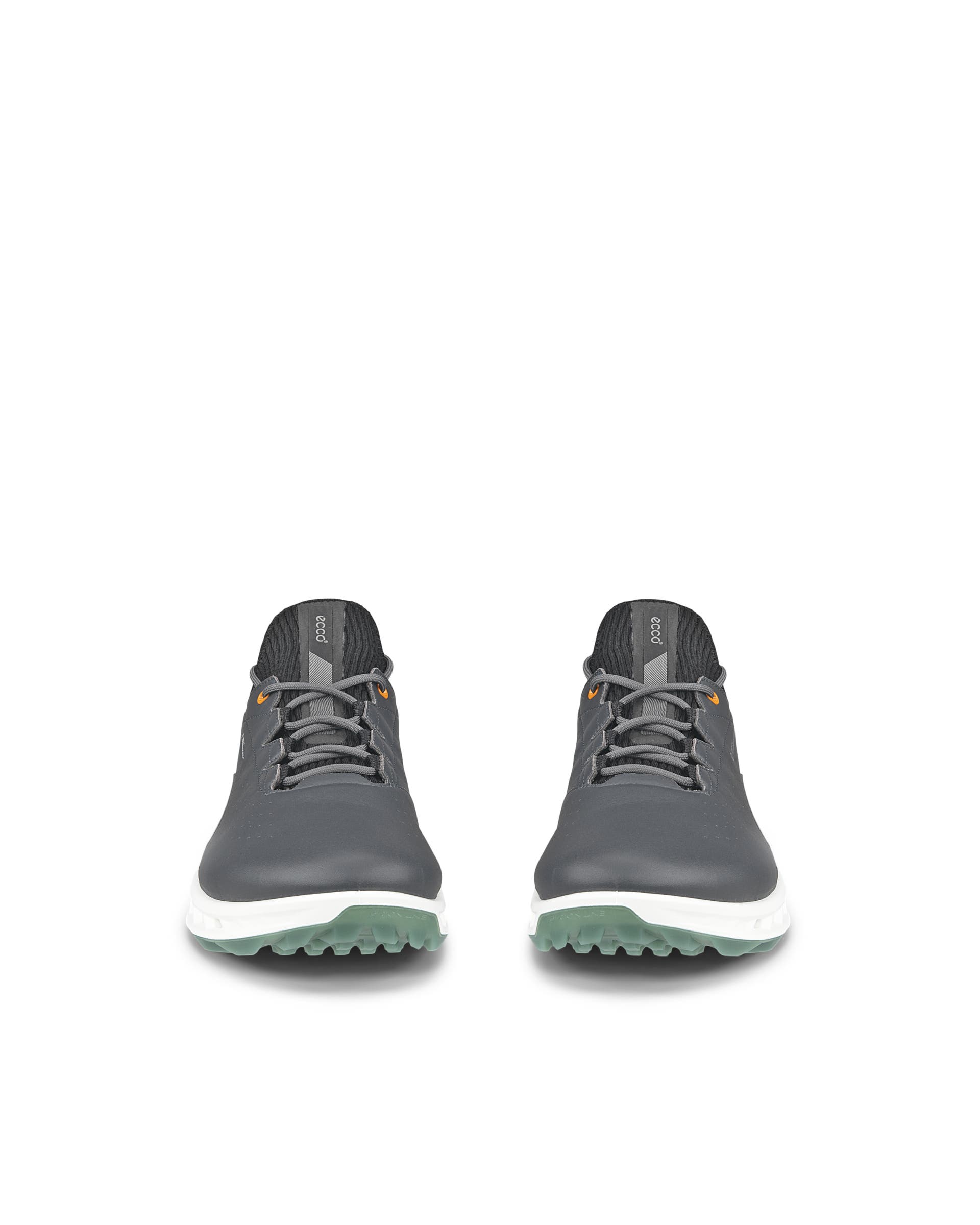 ECCO Golf BIOM C4 Men メンズ レザーGore-Texゴルフシューズ - グレー - Front pair