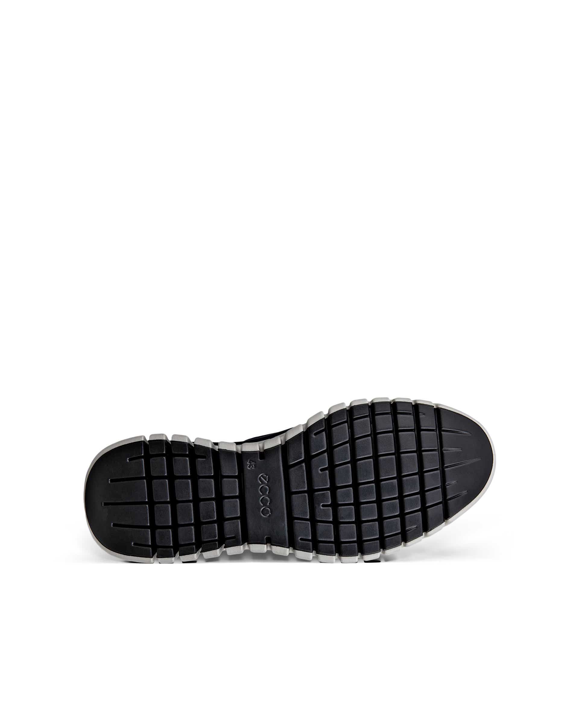 Men's ECCO® GRUUV Textile Trainer - Blue - Sole