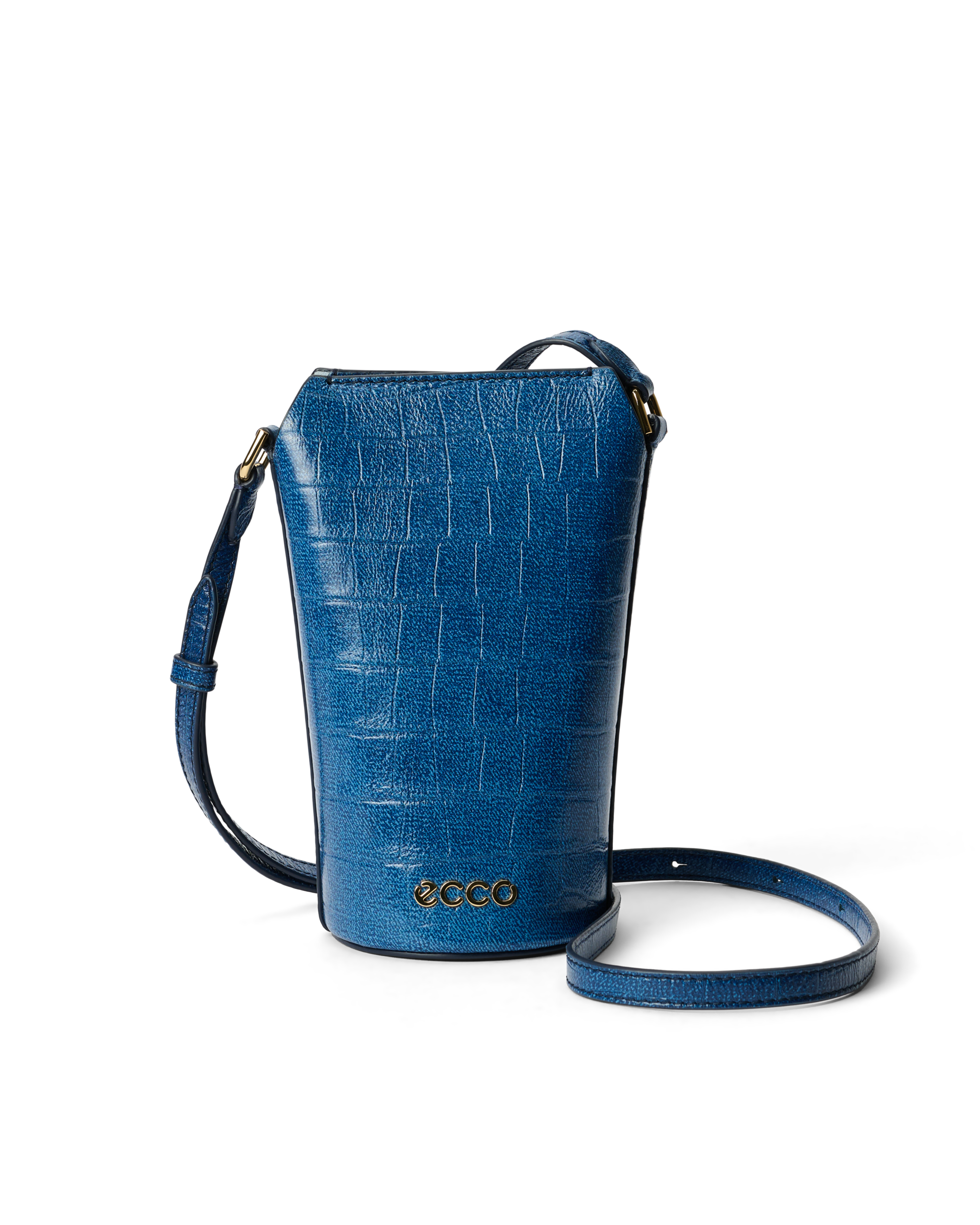 ECCO® Pot Leather Crossbody Bag | Blue