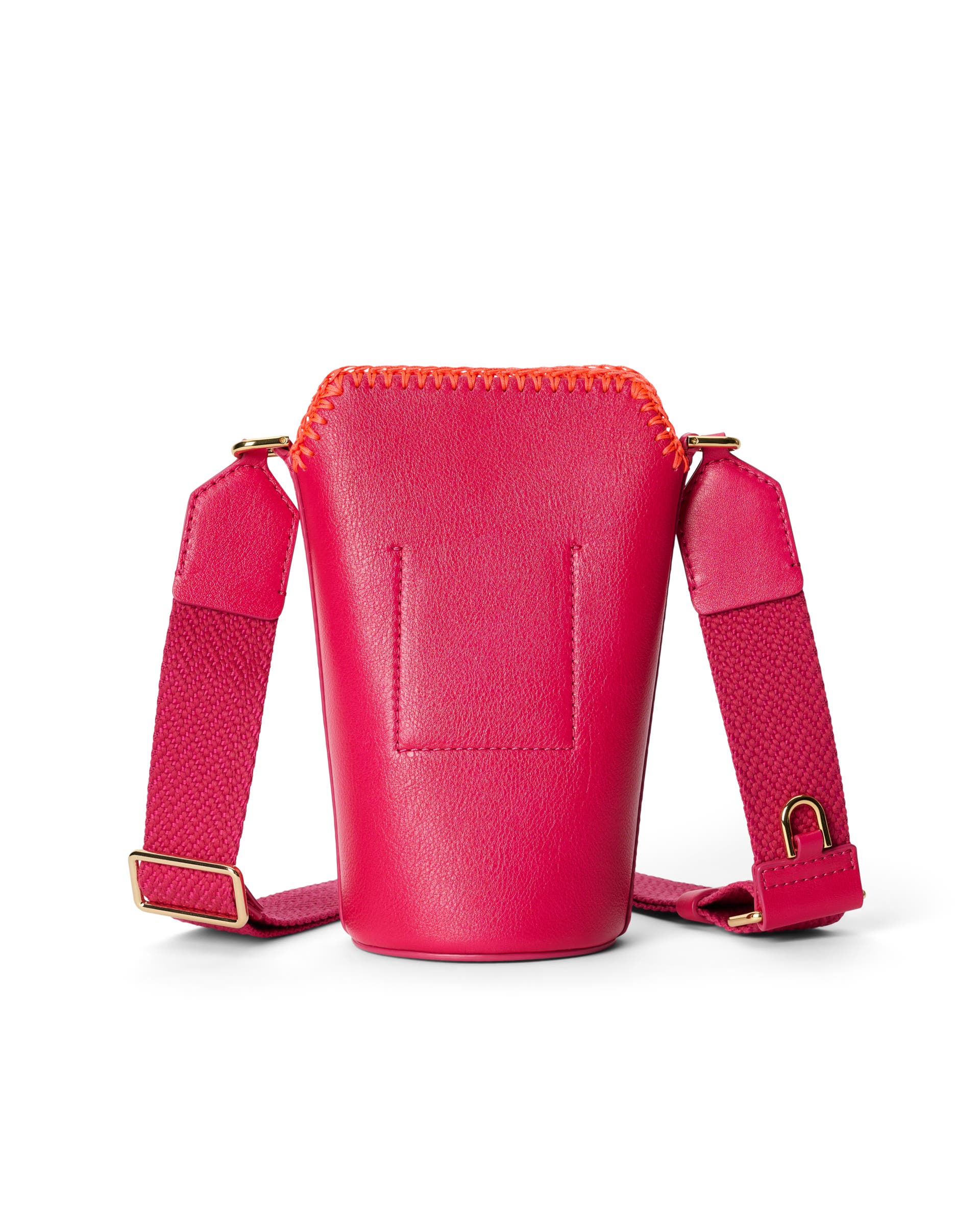 ECCO® Pot Umhängetasche aus Leder - Rosa - Back