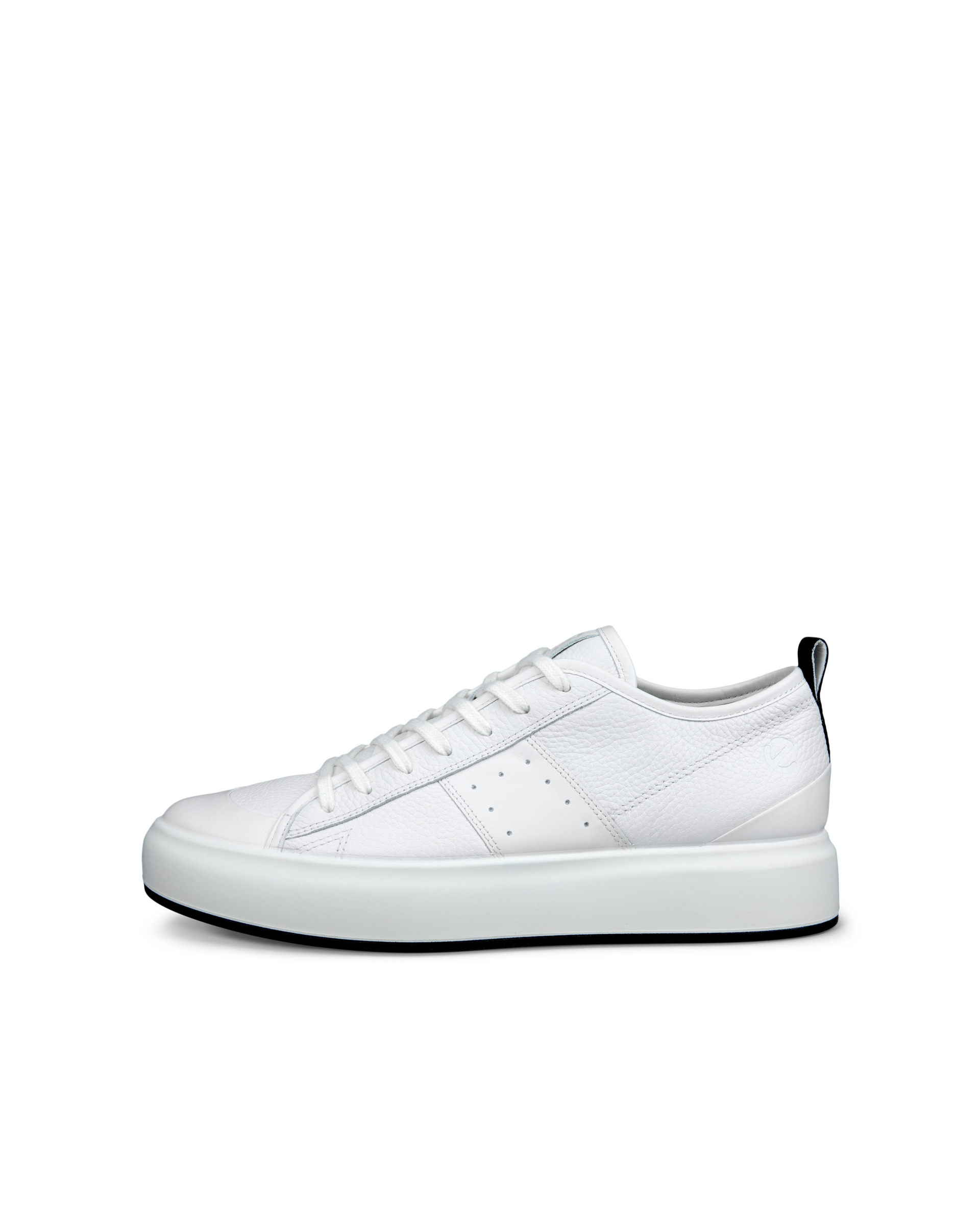 ECCO STREET ACE MENS メンズ レザースニーカー - ブラック - Outside