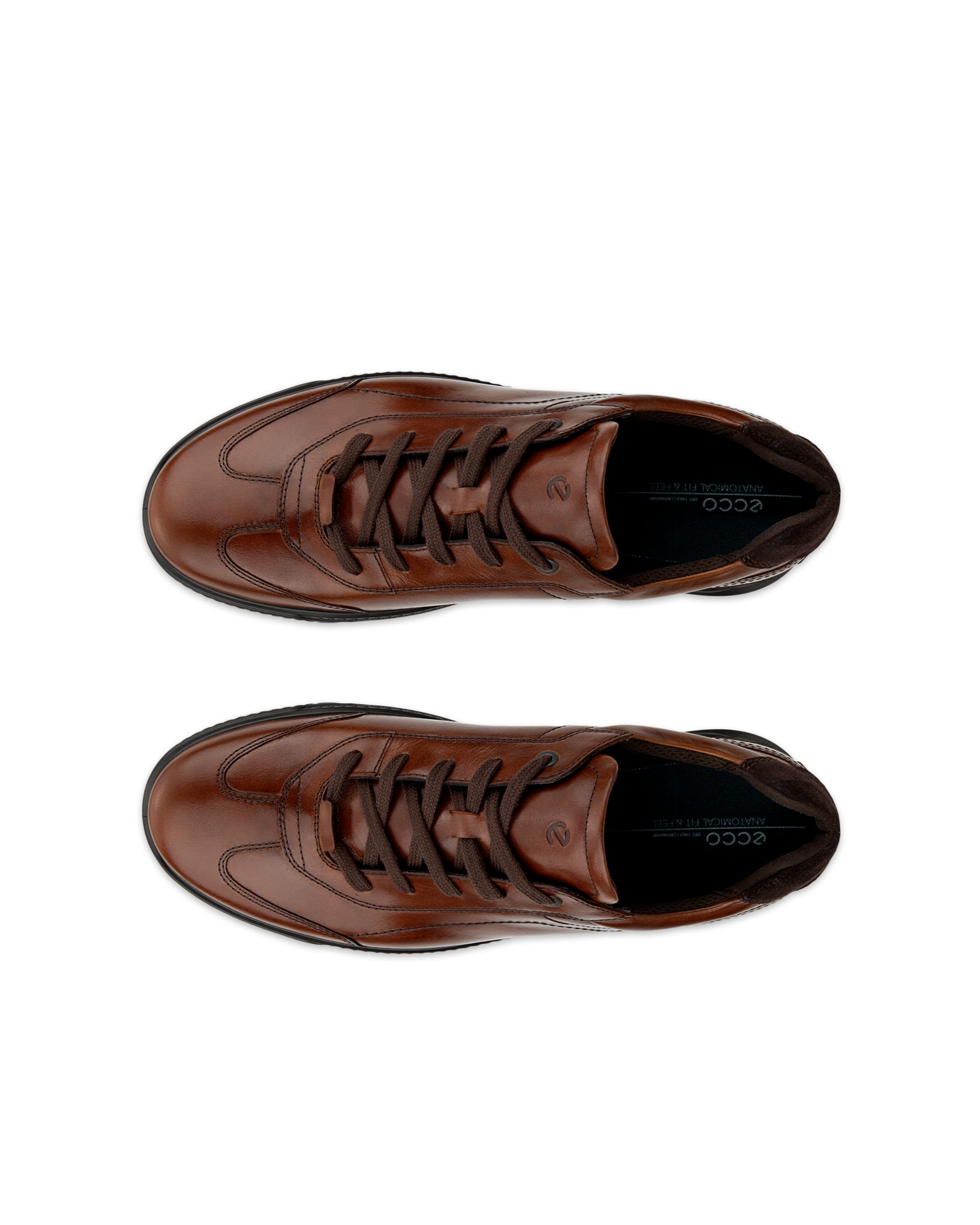 ECCO® BYWAY lædersko til herrer - Brun - Top left pair