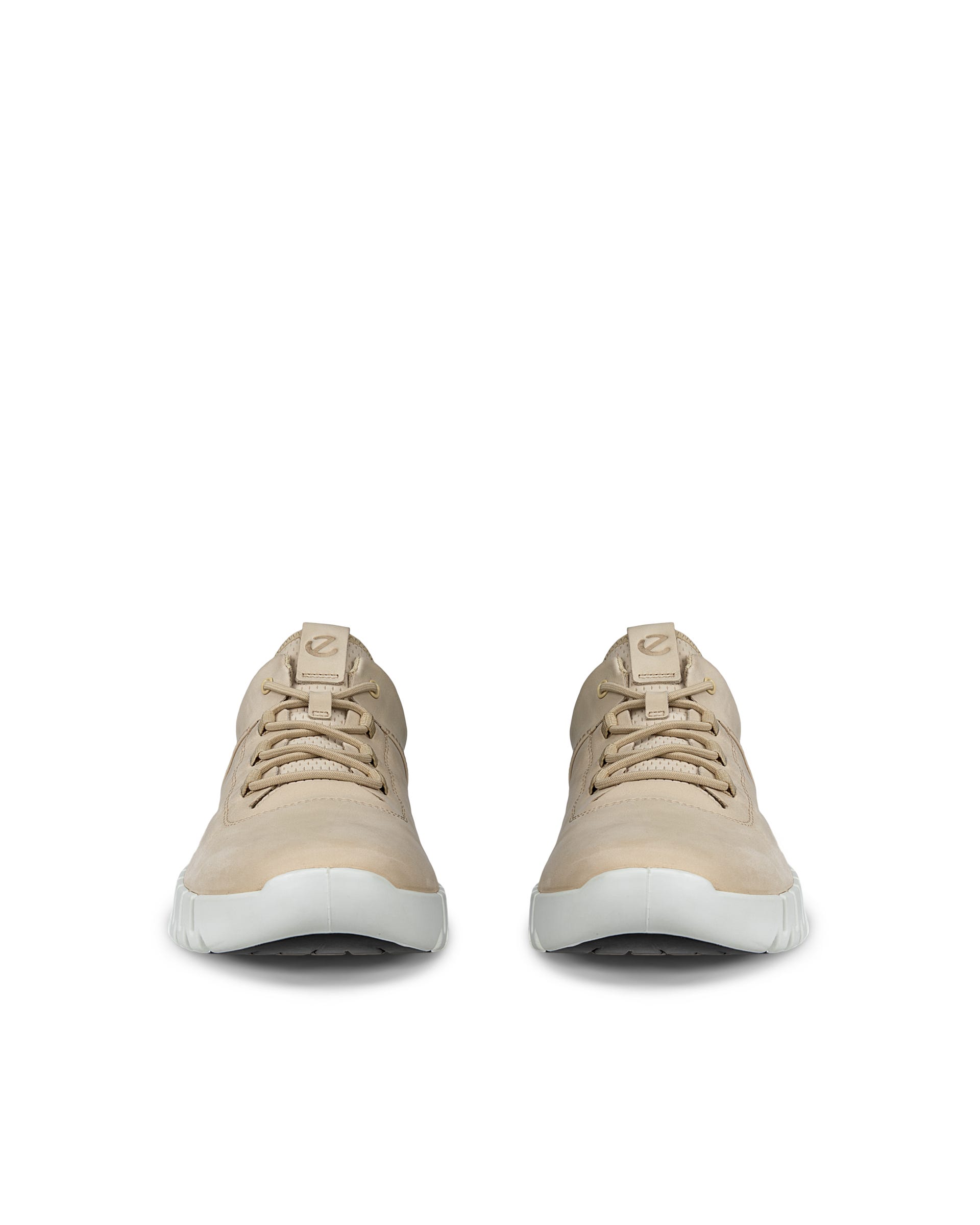 ECCO® Gruuv baskets en nubuck pour homme - Beige - Front pair