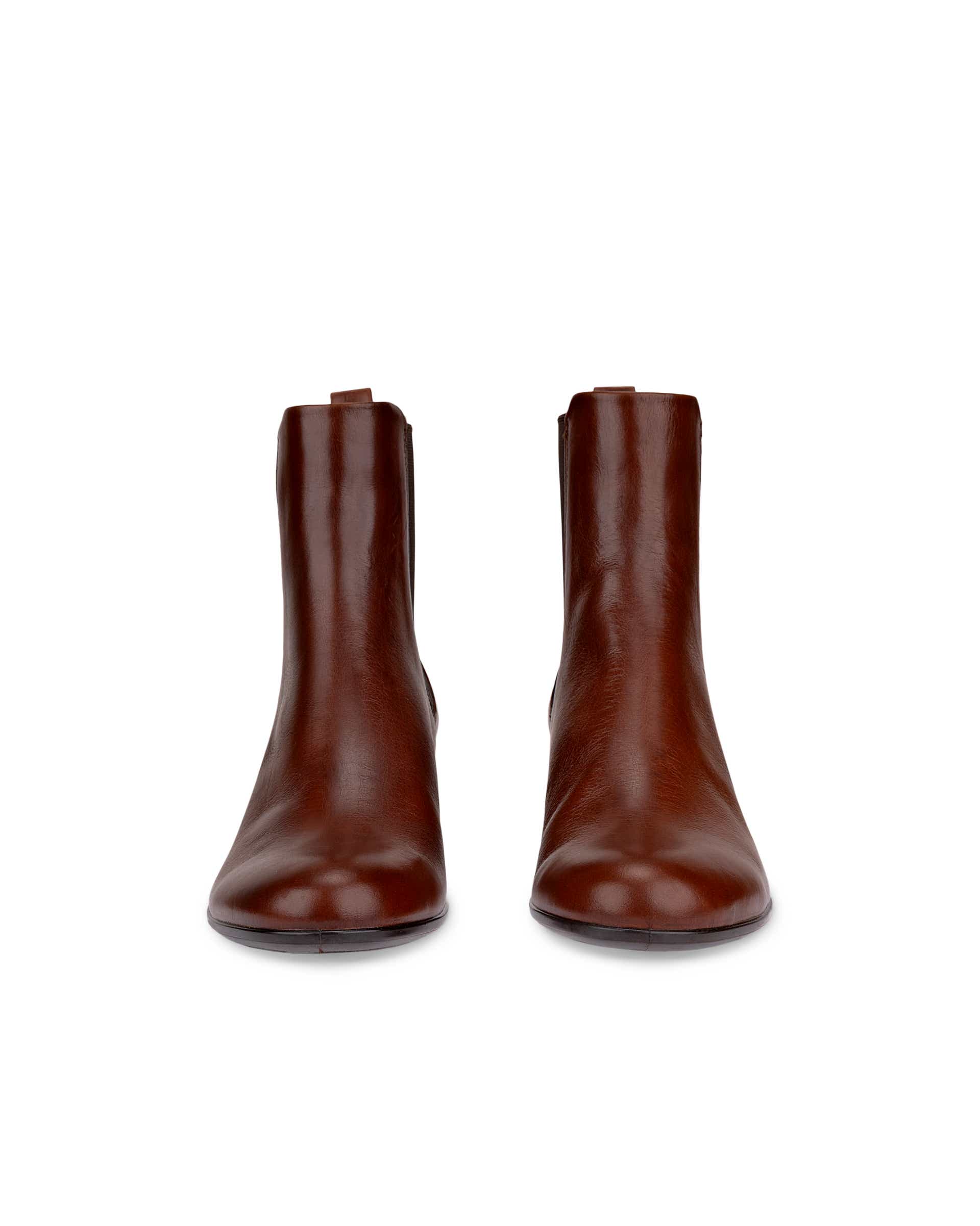 ECCO® DRESS CLASSIC 35 Damen Chelsea Boot aus Leder - Braun - Front pair