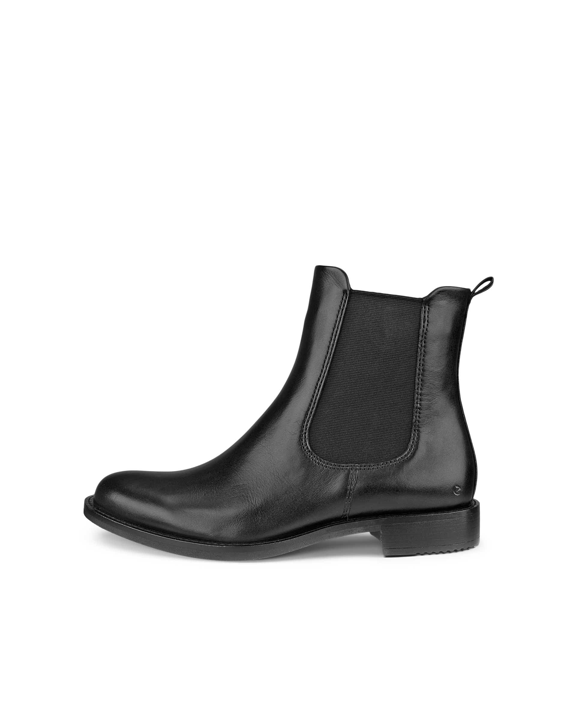 Women's ECCO® Sartorelle 25 Leather Chelsea Boot - Black - Outside