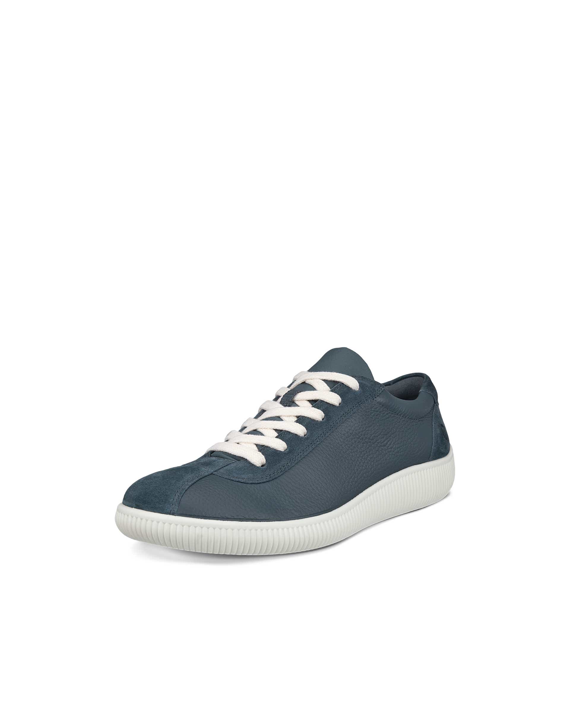 ECCO® Soft Zero Herren Ledersneaker - Blau - Main