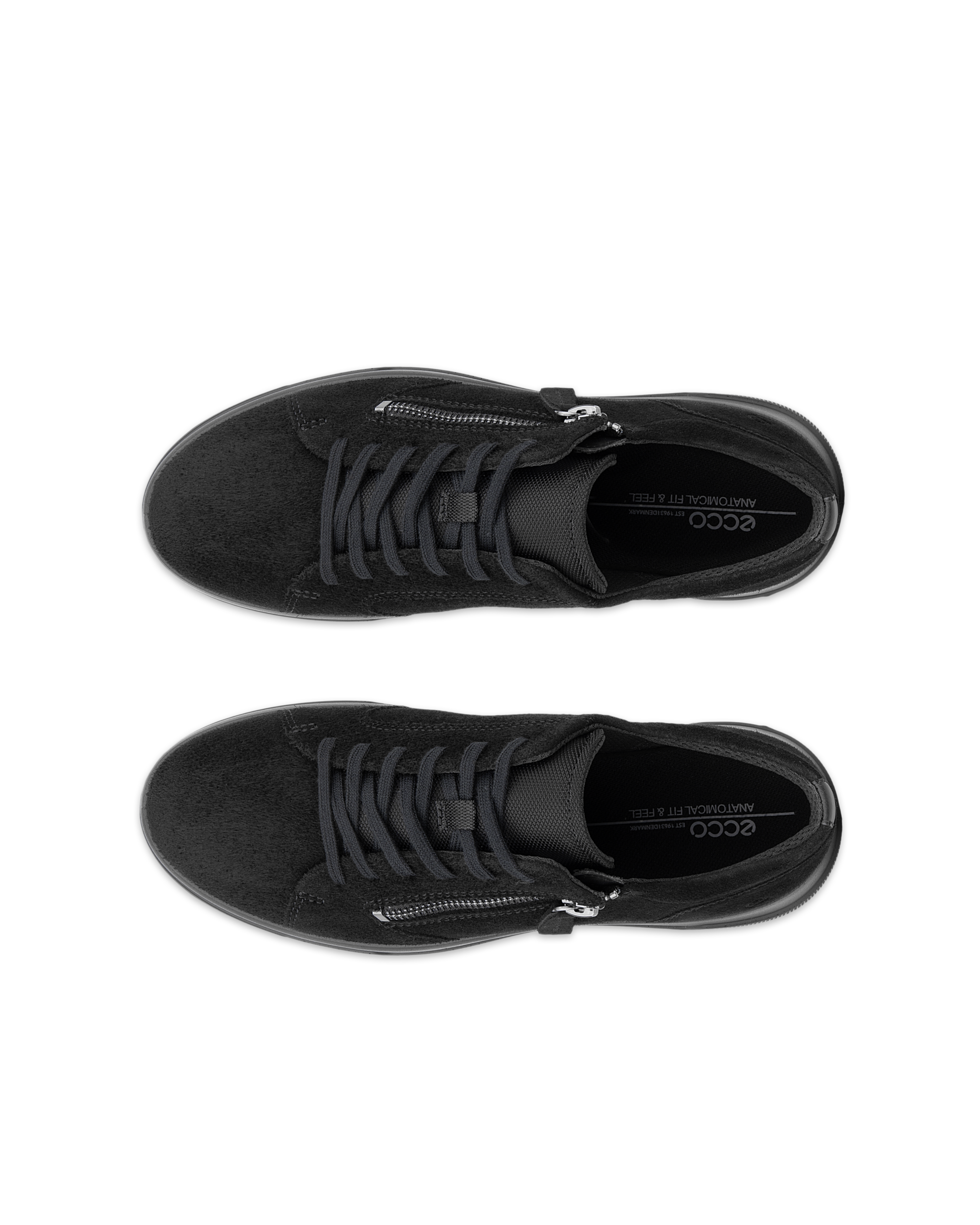 Sapatos camurça mulher ECCO® MOVE - Preto - Top left pair