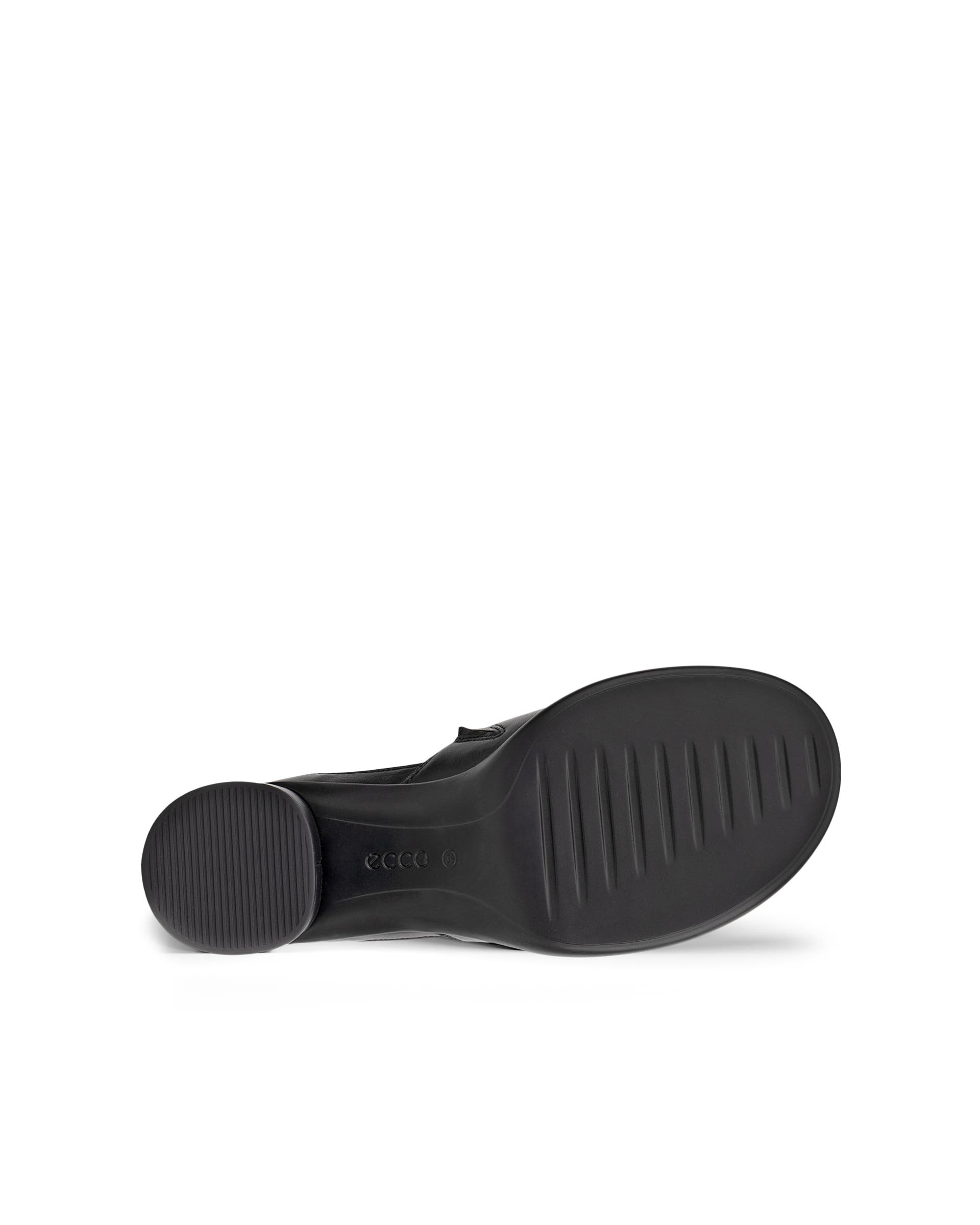 Sandalias de piel con tacón ECCO® Sculpted Sandal LX 55 para mujer - Negro - Sole