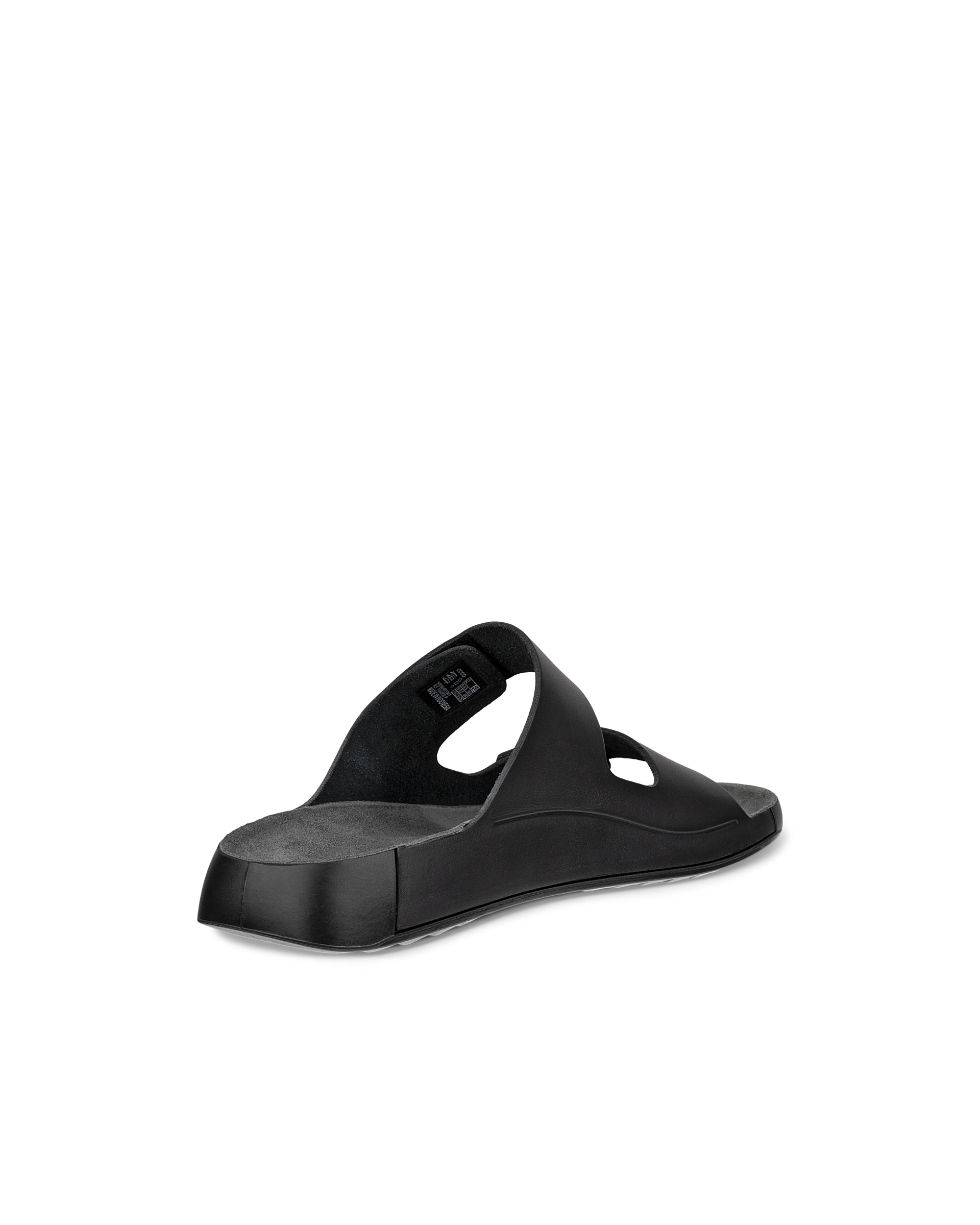 Sandalias con dos tiras de piel ECCO® Cozmo para hombre - Negro - Back