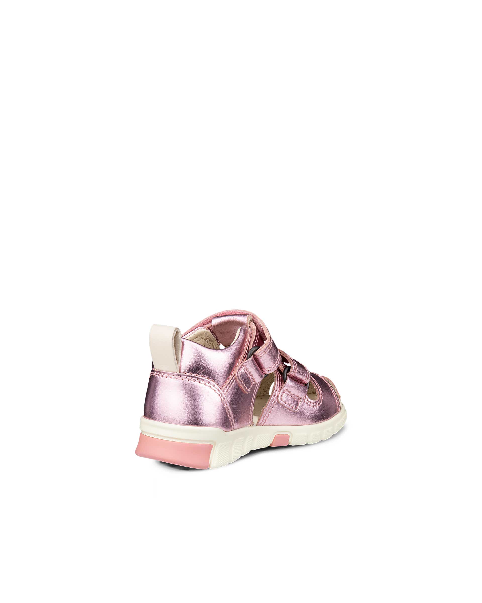ECCO® Mini Stride sailor sandaler i læder til børn - Pink - Back