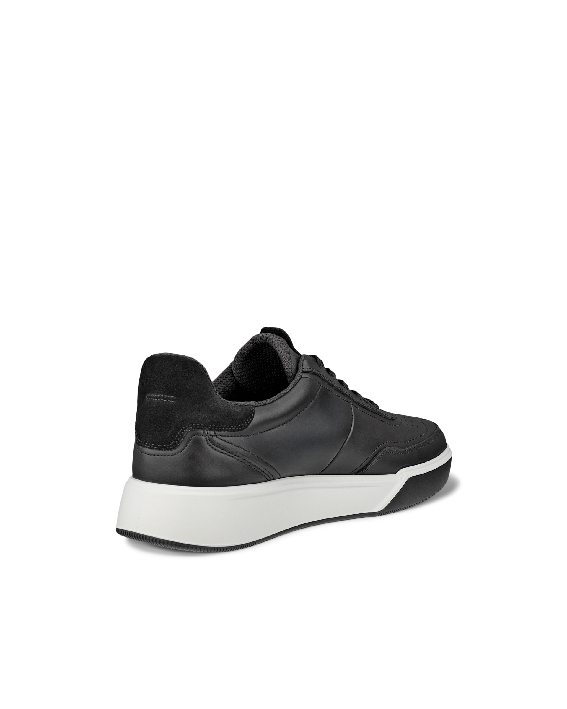 ECCO street court MENメンズ レザースニーカー | ブラック