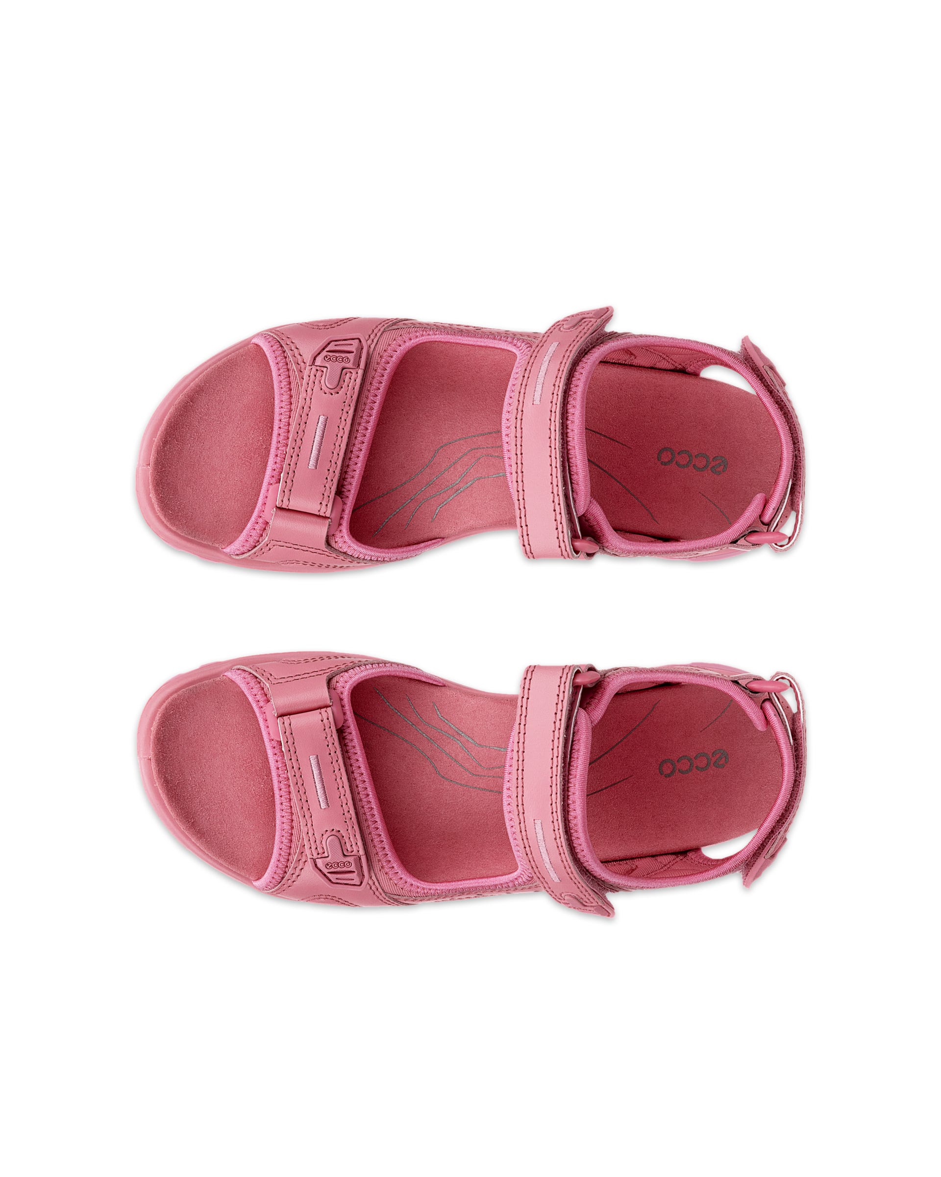 Women's ECCO® Offroad Leather Outdoor Sandal Pink
