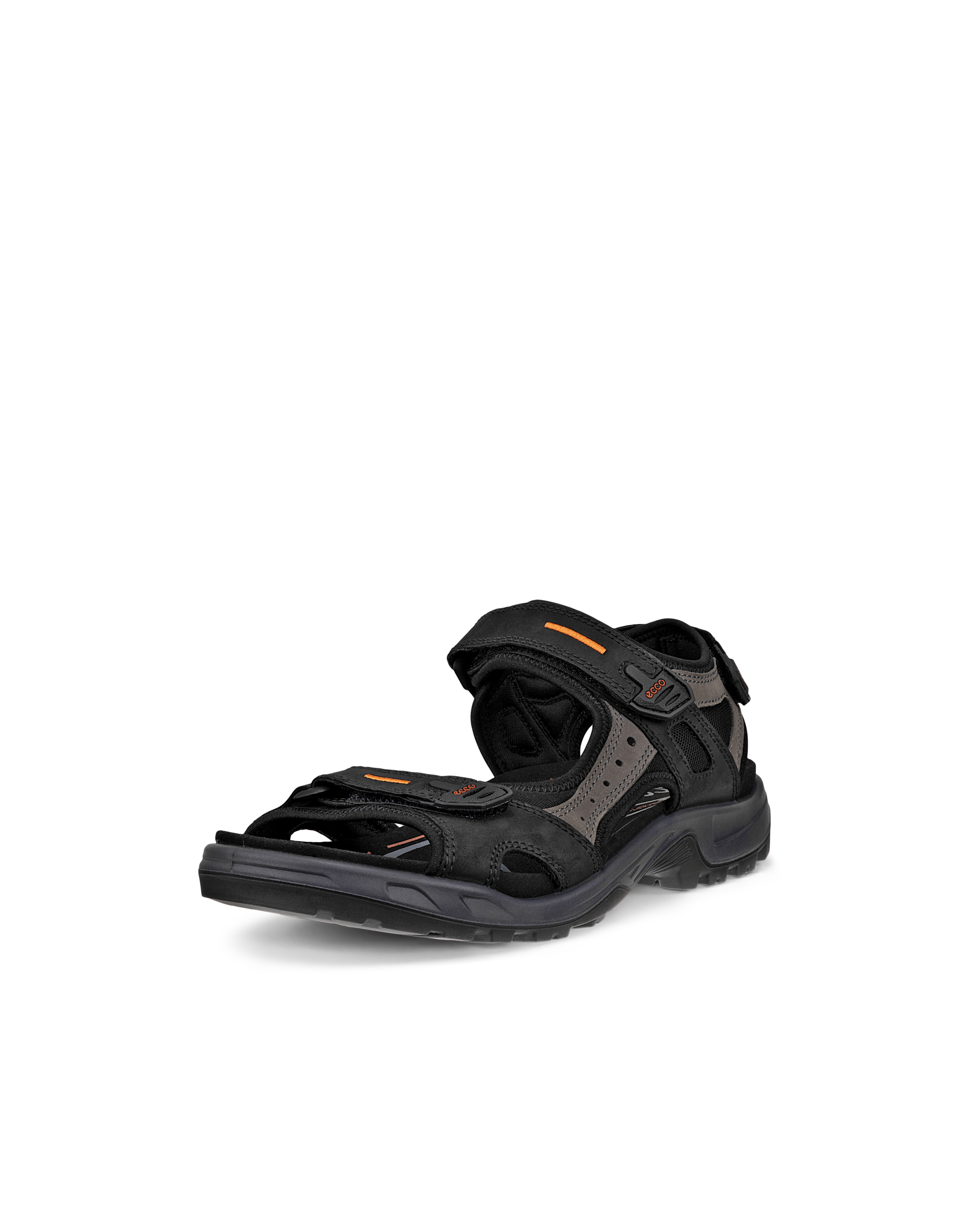ECCO Offroad メンズ ヌバックハイキングサンダル - ブラック - Main