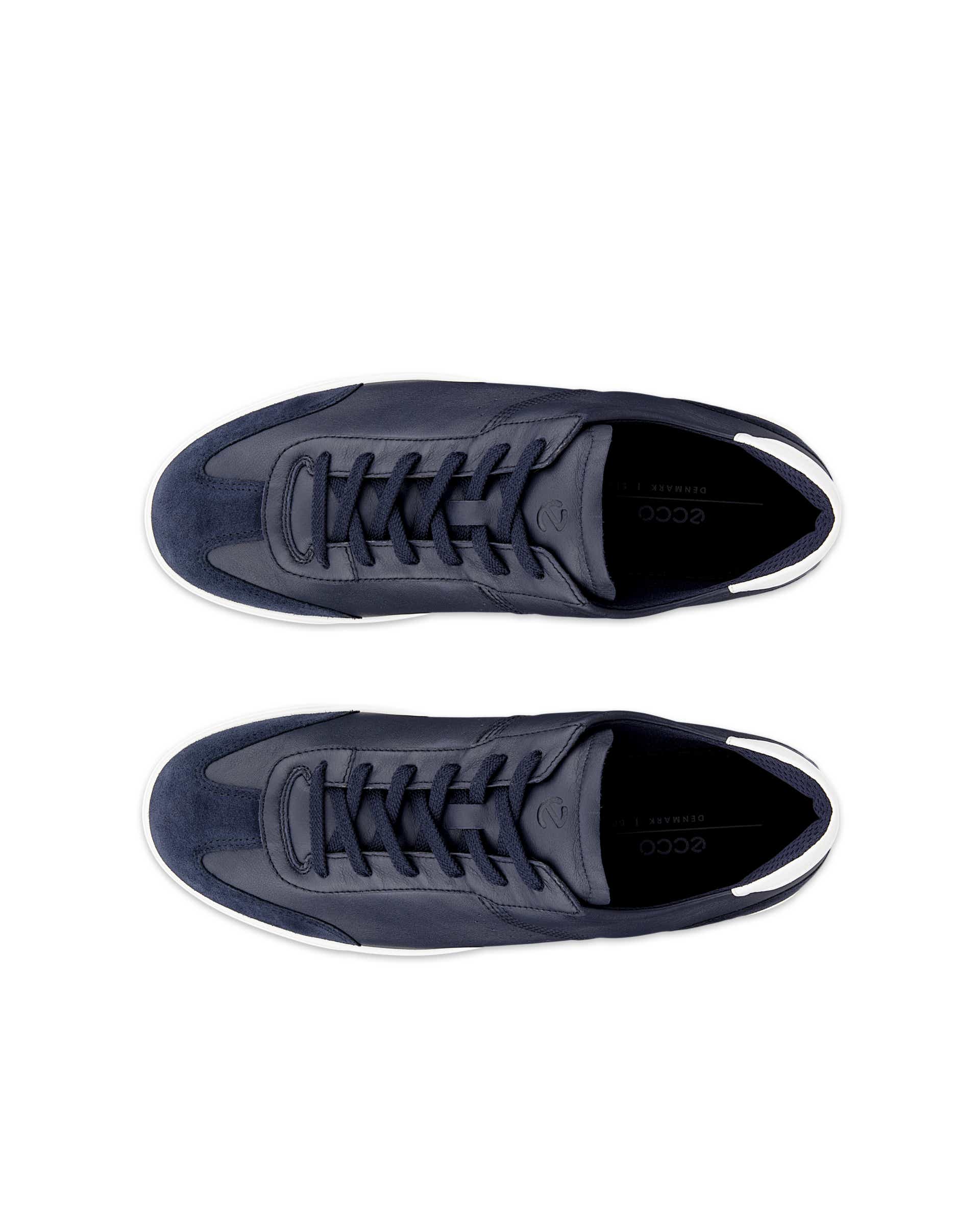 ECCO® STREET LITE Herren Ledersneaker - Blau - Top left pair