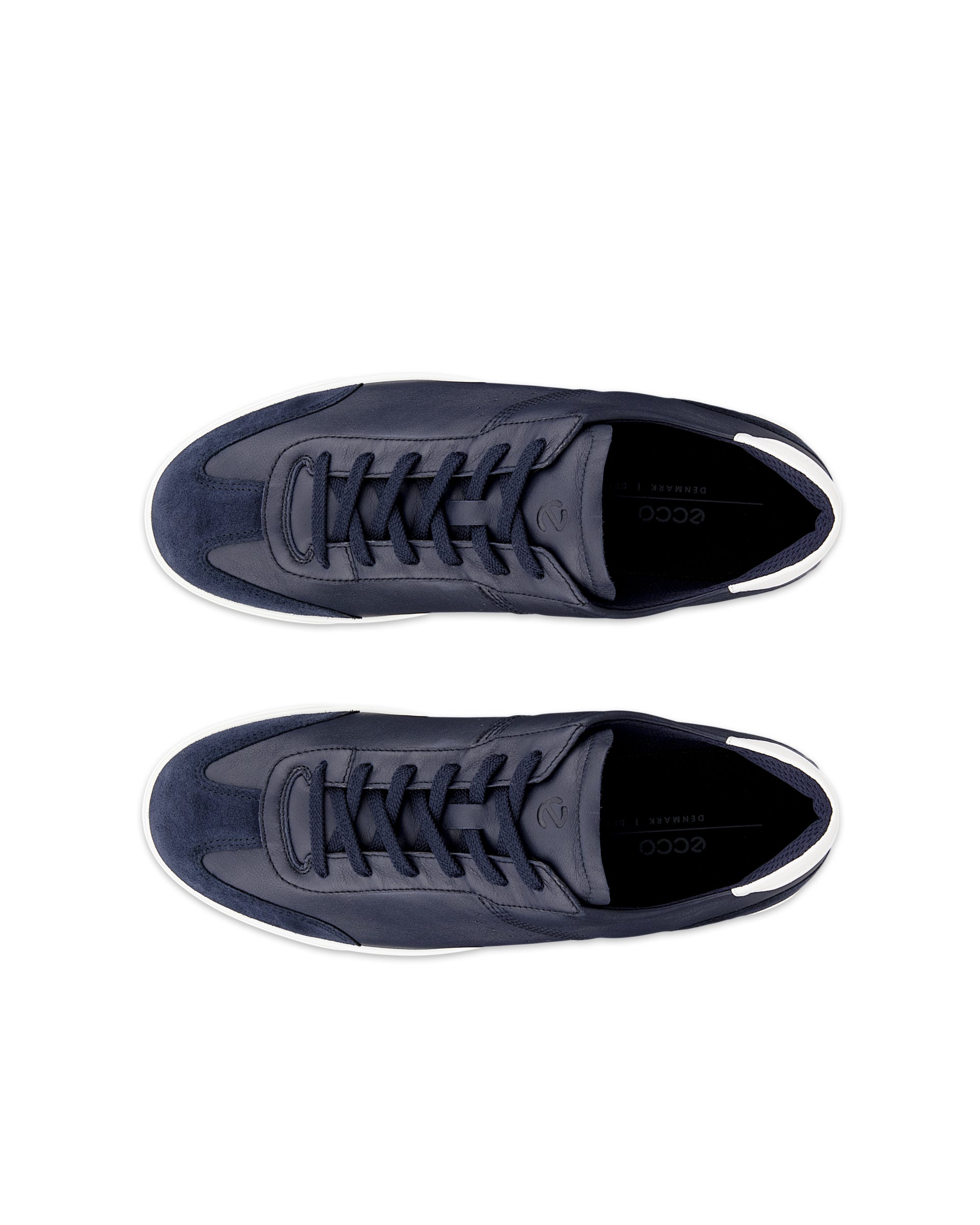 ECCO® STREET LITE Herren Ledersneaker - Blau - Top left pair