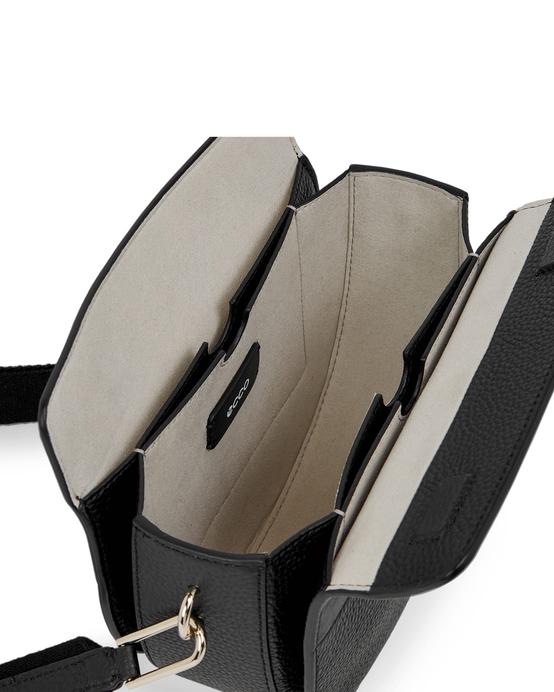 ECCO Textureblock レザーサドルバッグ - ブラック - Inside