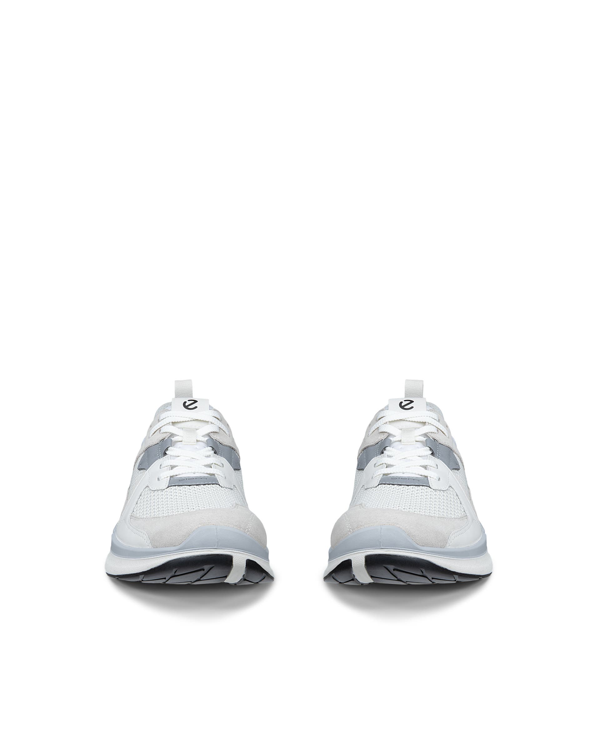 Men's ECCO® Biom 2.2 Suede Sneaker - White - Front pair