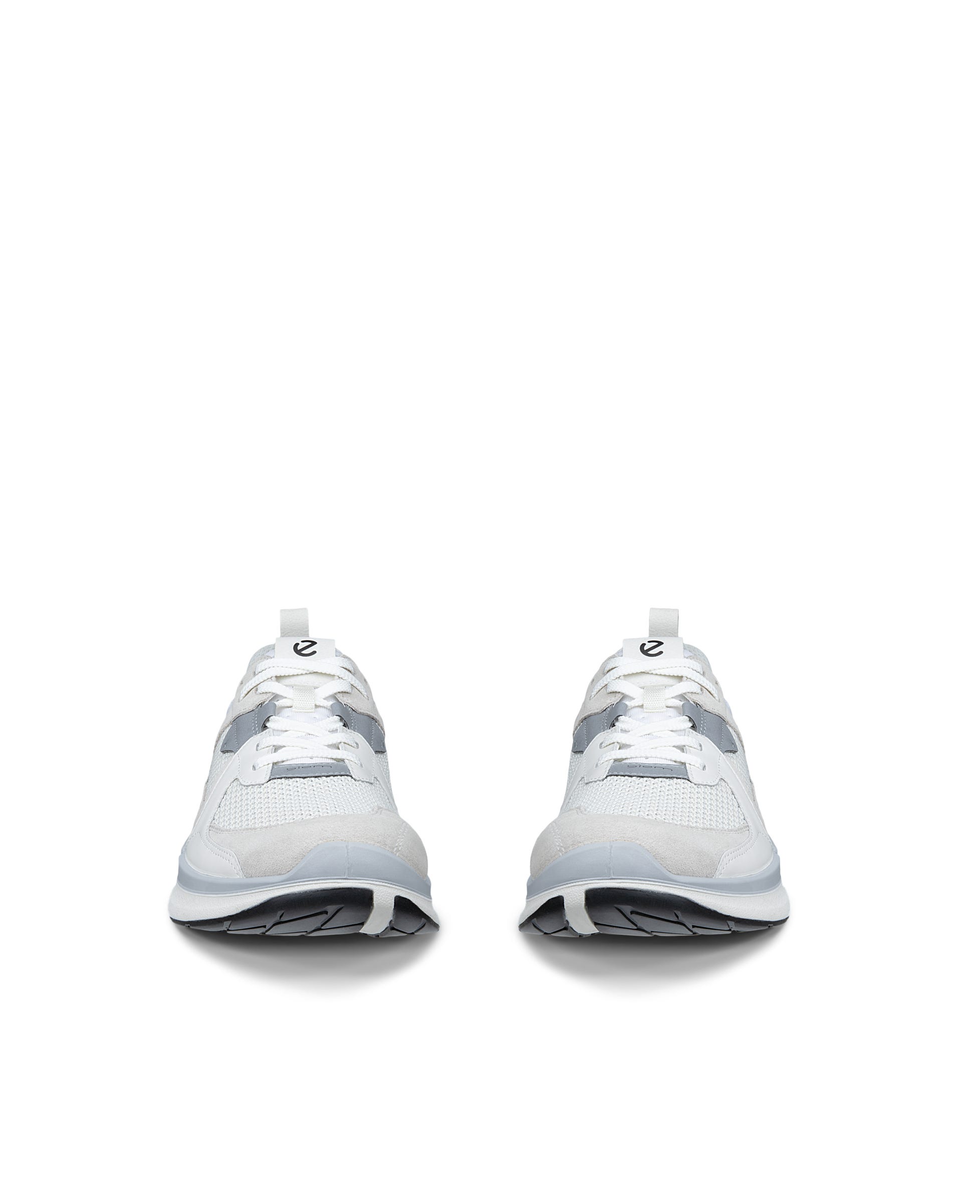 Men's ECCO® Biom 2.2 Suede Sneaker - White - Front pair