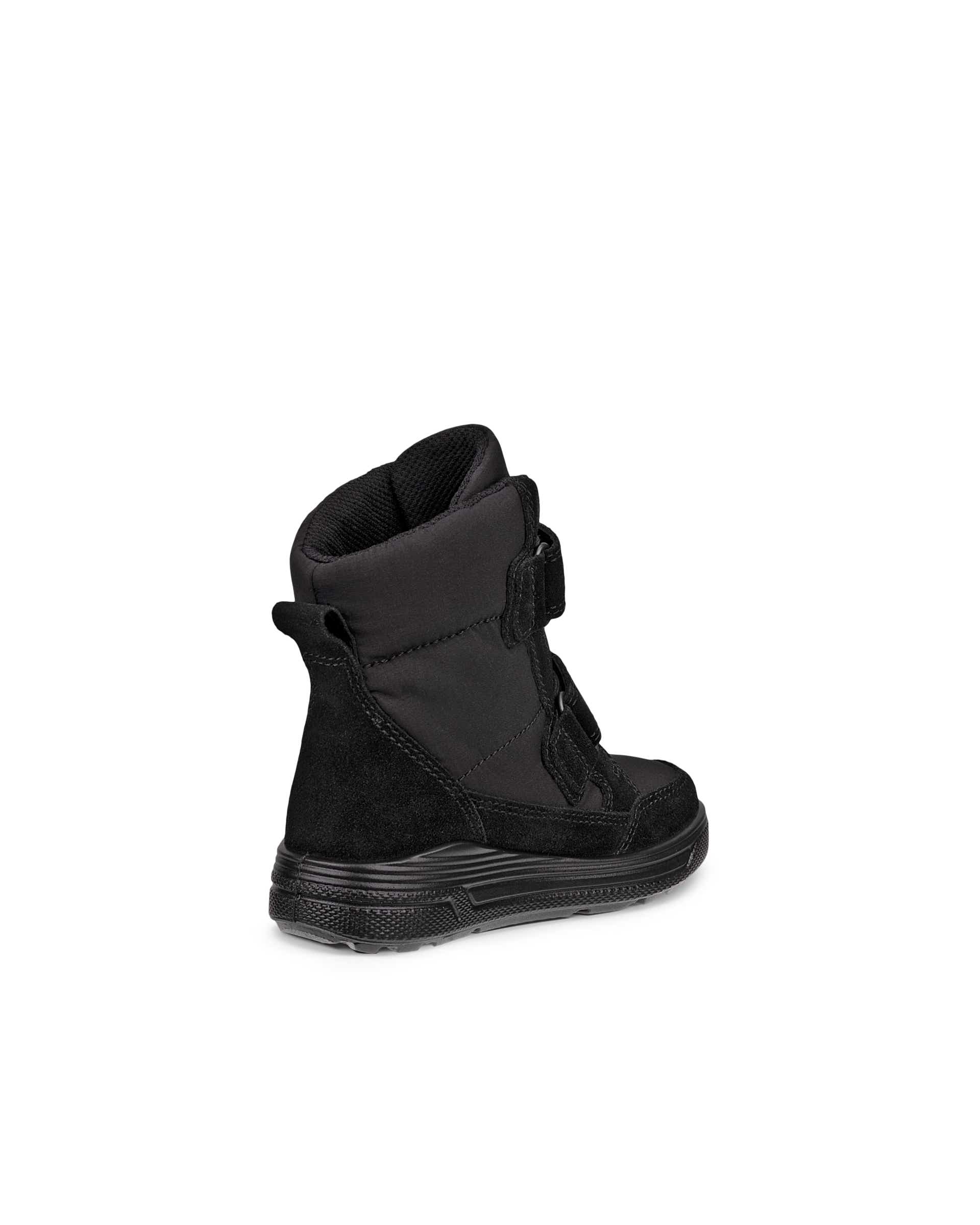 Kids' ECCO® Urban Snowboarder Suede Gore-Tex Winter Boot - Black - Back