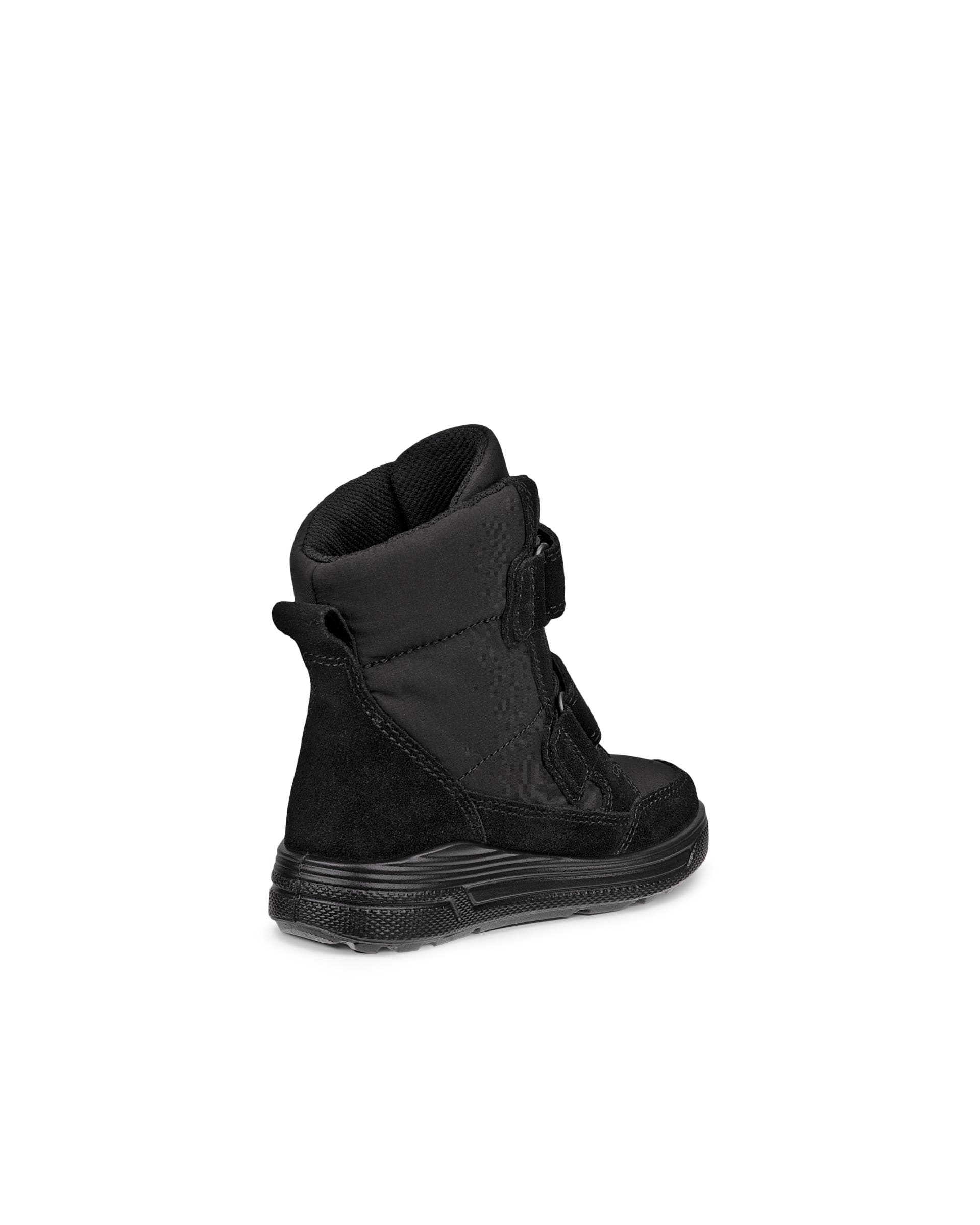 Kids' ECCO® Urban Snowboarder Suede Gore-Tex Winter Boot - Black - Back