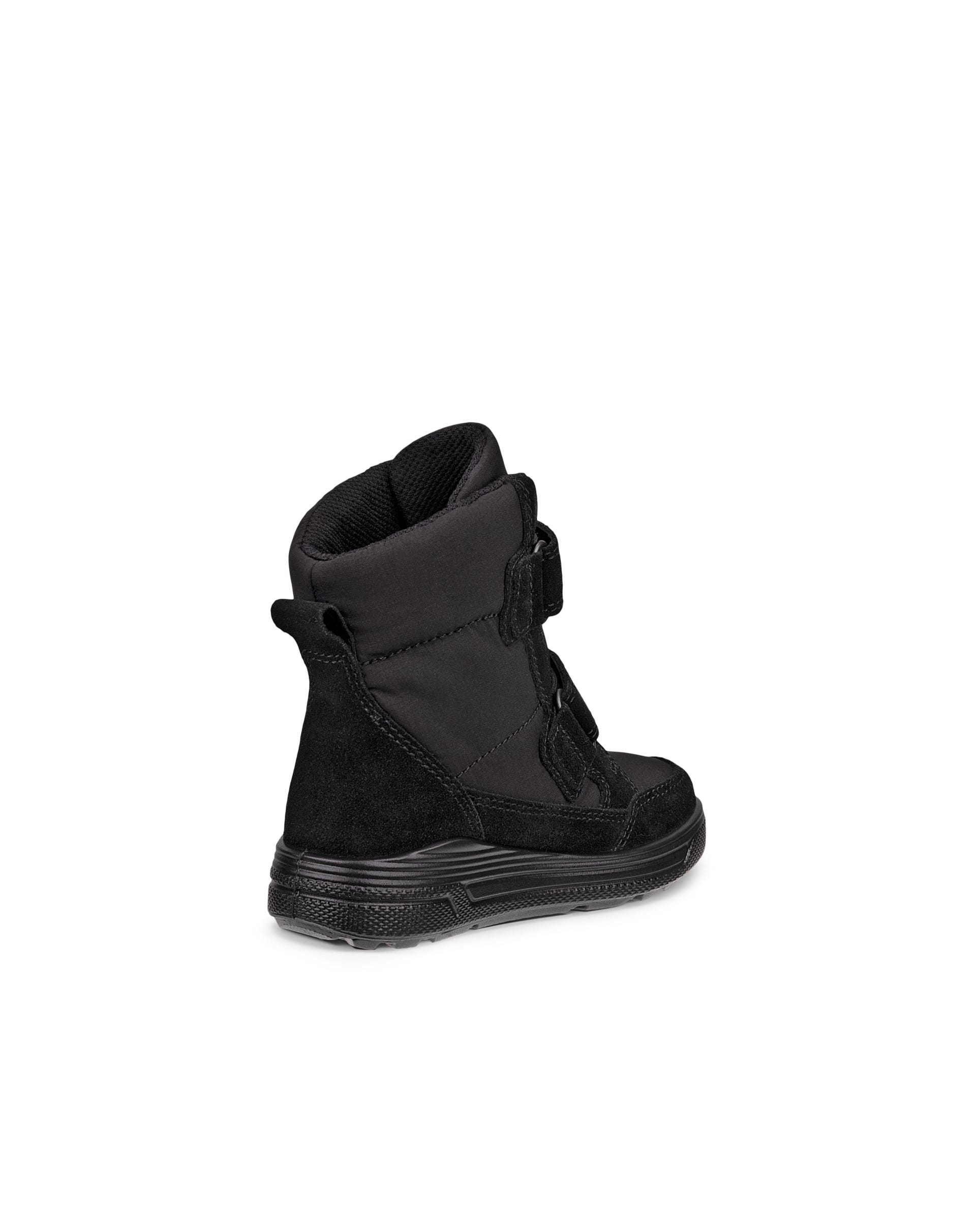 Kids' ECCO® Urban Snowboarder Suede Gore-Tex Winter Boot - Black - Back