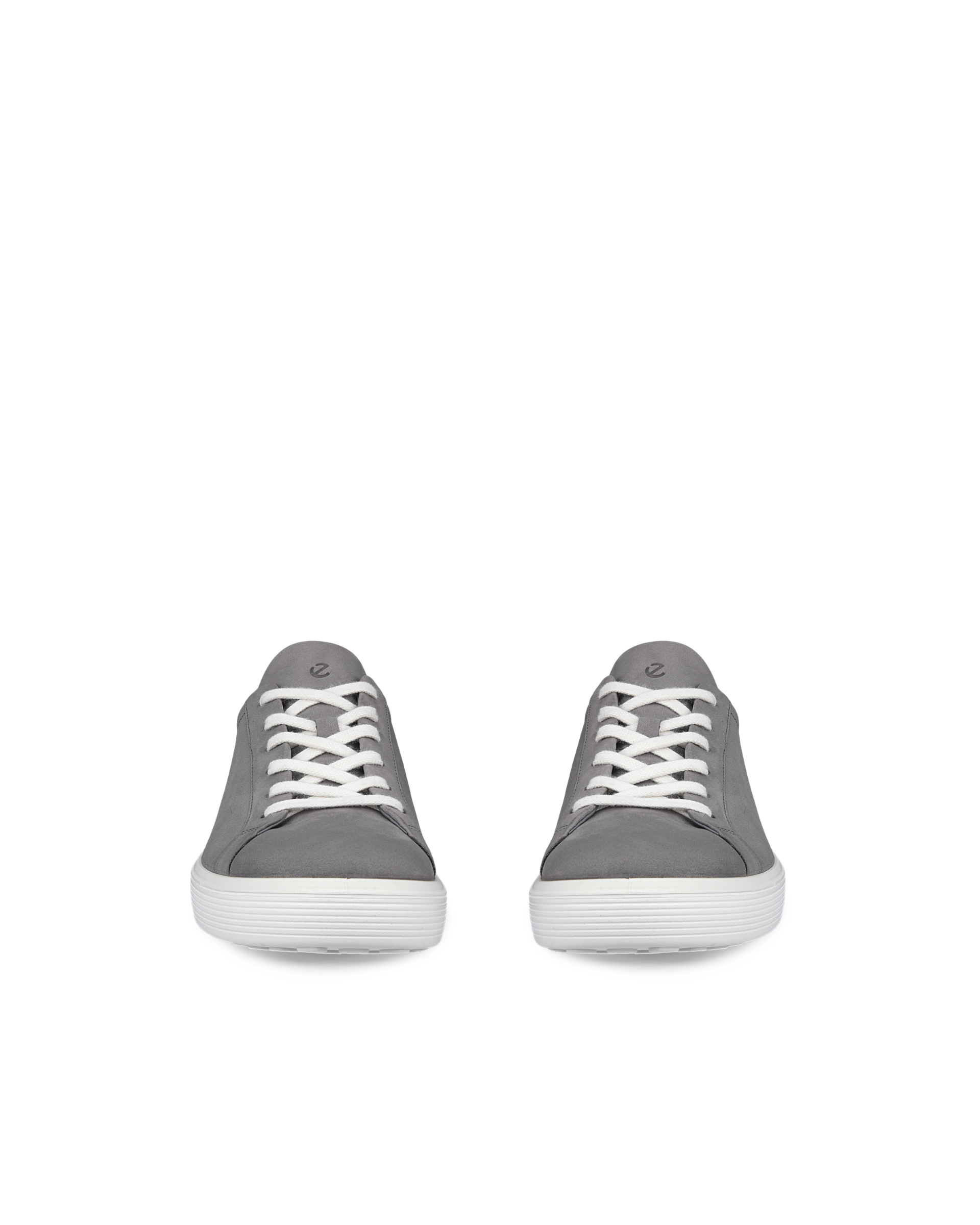 ECCO soft 60 MEN メンズ レザースニーカー - グレー - Front pair