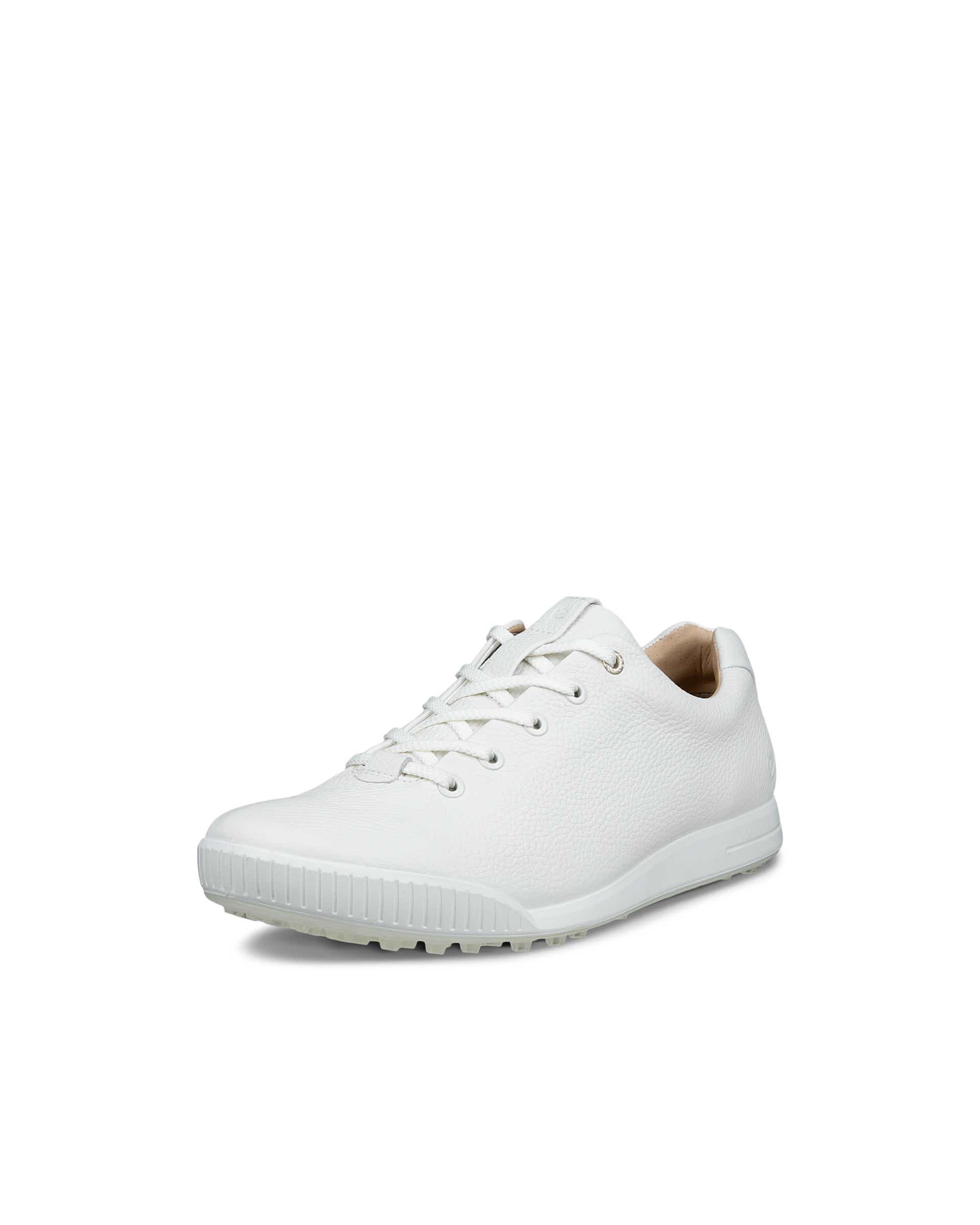 Men's ECCO® GOLF STREET RETRO Leather Waterproof Golf Shoe - White - Main