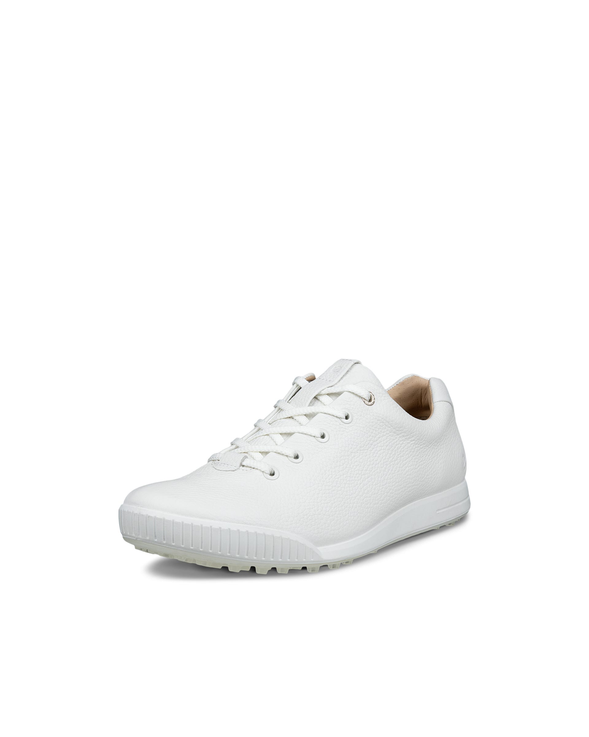 Men's ECCO® Golf Street Retro Leather Waterproof Golf Shoe - White - Main