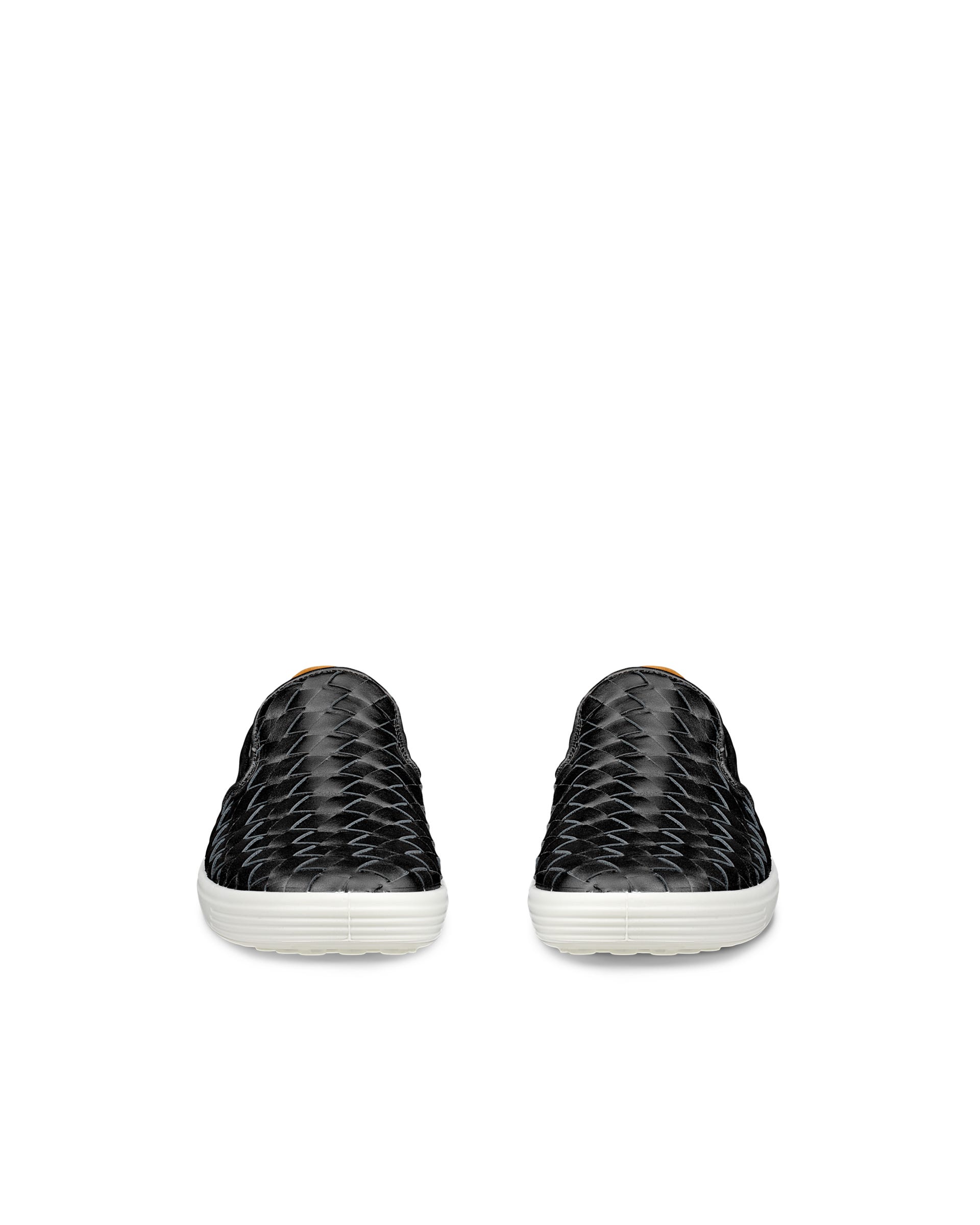 Women's ECCO® Soft 7 Woven Leather Slip-On | Metallics
