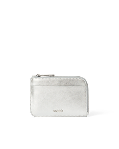 ECCO Card Case Zipped — Silver 1