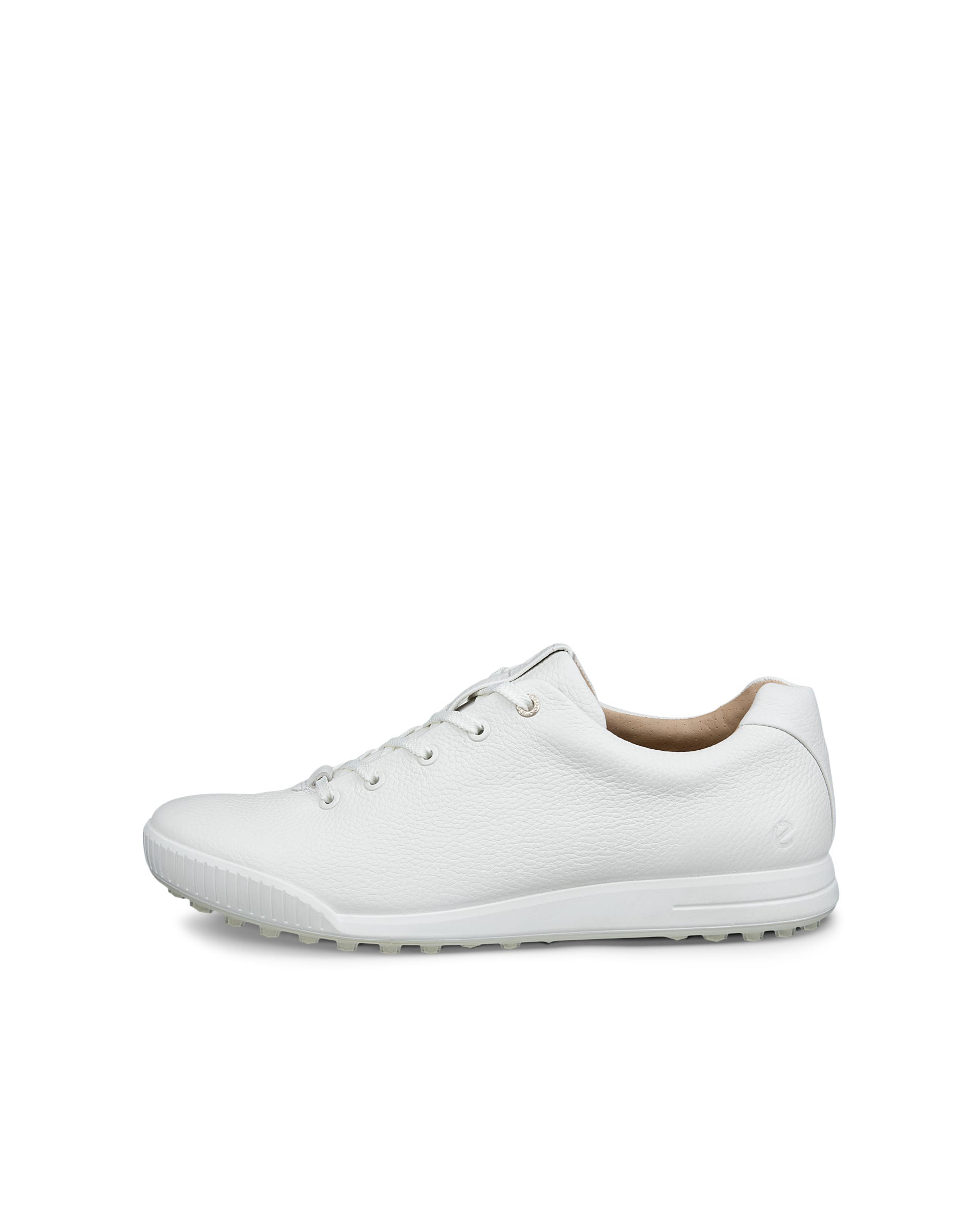 Men's ECCO® Golf Street Retro Leather Waterproof Golf Shoe - White - Outside