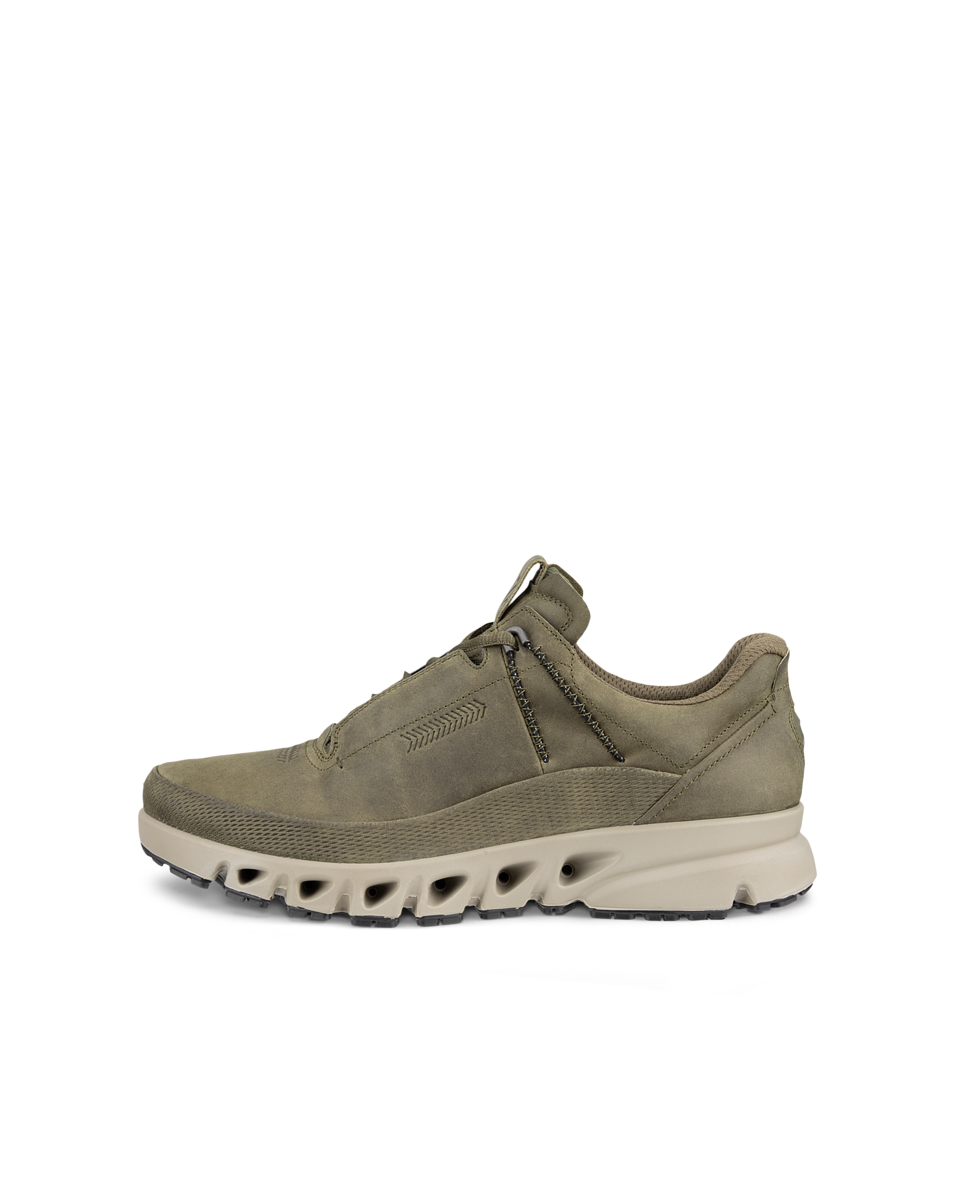 ECCO Multi Vent Low メンズ レザーGore-Texアウトドアスニーカー | ブルー