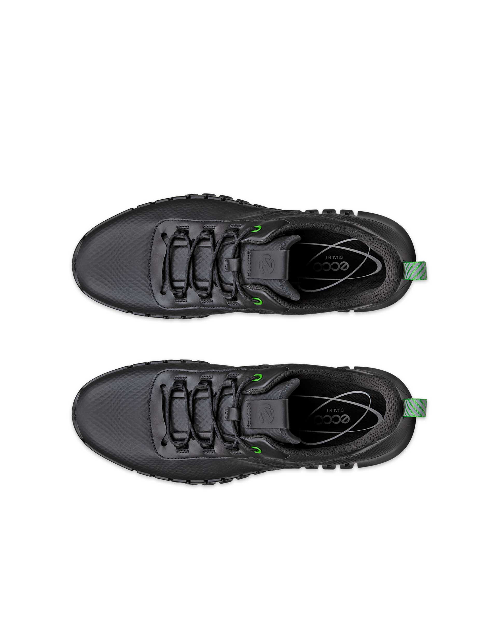 Zapatillas de piel ECCO® Gruuv para hombre - Negro - Top left pair